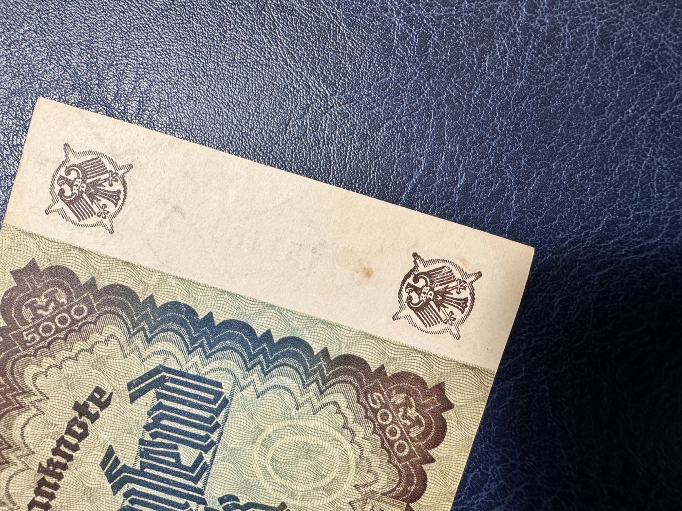收藏联盟Quantum Auction 第332期拍卖  德国1922年5000马克 品相AU+