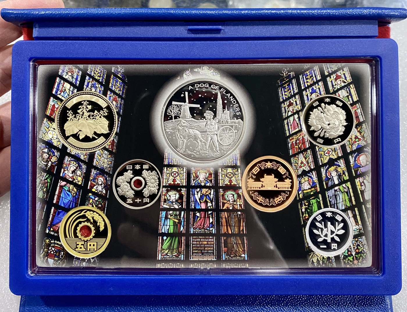 小白鼠 1 日本2010年 日本比利时友好纪念精制套币 带20欧元银币