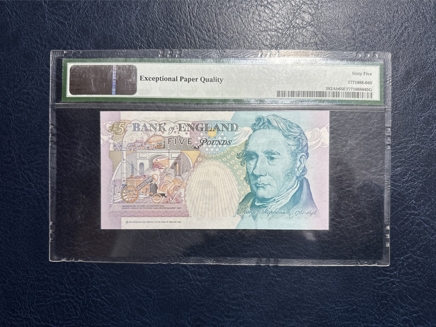 收藏联盟Quantum Auction 第332期拍卖  英国1990-02年5镑 PMG65 皇冠版