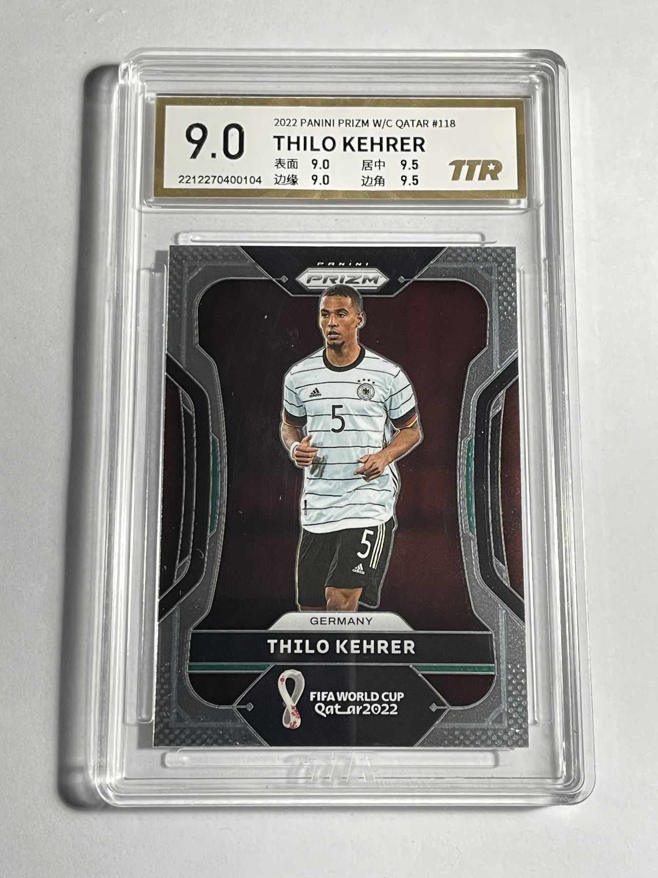 【德藏】卡牌拍卖第11期 ~【无每件最低收费！！！】 2022年 PANINI PRIZM 2022年卡塔尔世界杯 德国国家队 蒂洛·克雷尔 TTR 9