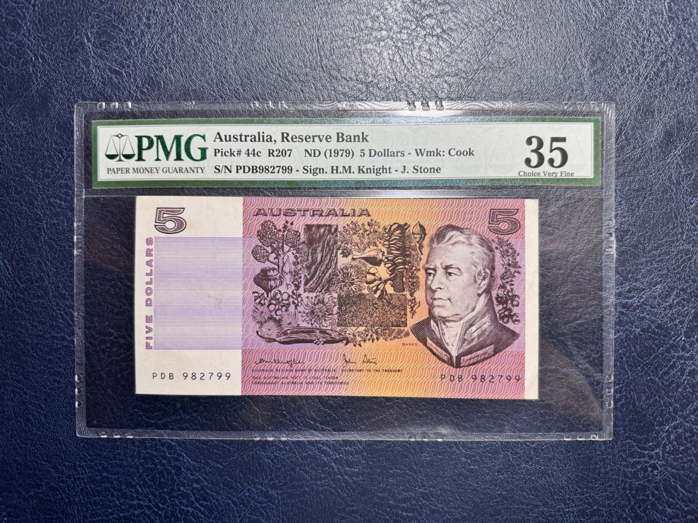 收藏联盟Quantum Auction 第332期拍卖  澳大利亚1979年5元 PMG35 早期年份