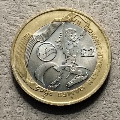 0起1加-纯粹捡漏拍-304指定散币银币混拍专场 - 英国2002年2镑第十七届英联邦运动会北爱尔兰双色纪念币