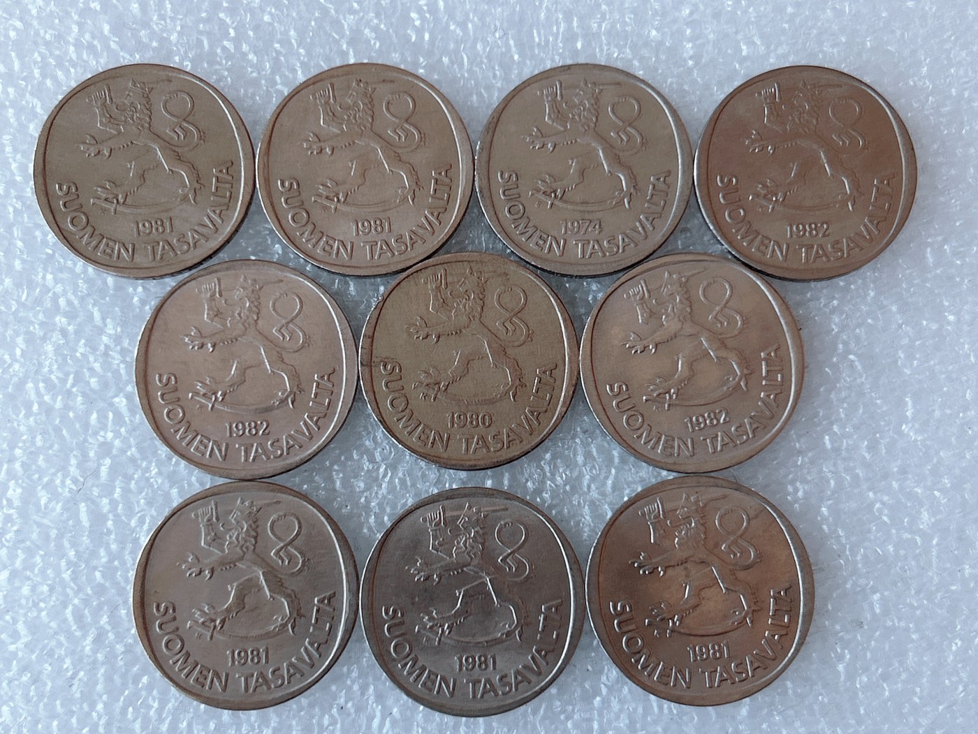 第一海外回流一元起拍收藏 散币专场 第73期 芬兰1马克 10枚