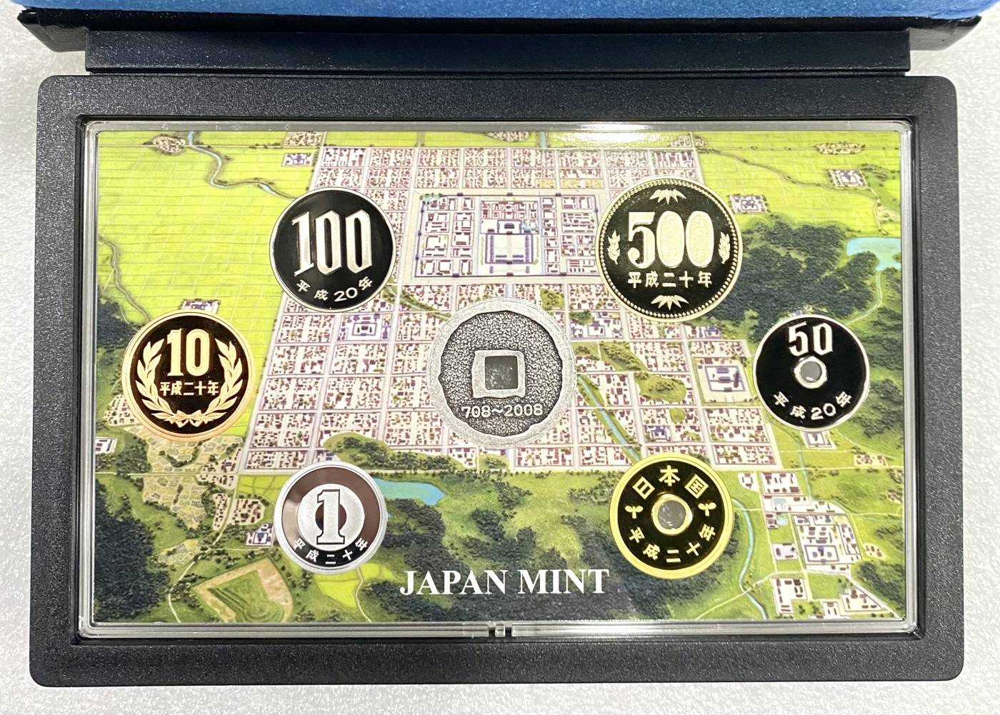 小白鼠 1 日本2008年和同開珎1300年精制流通套币（带银章）