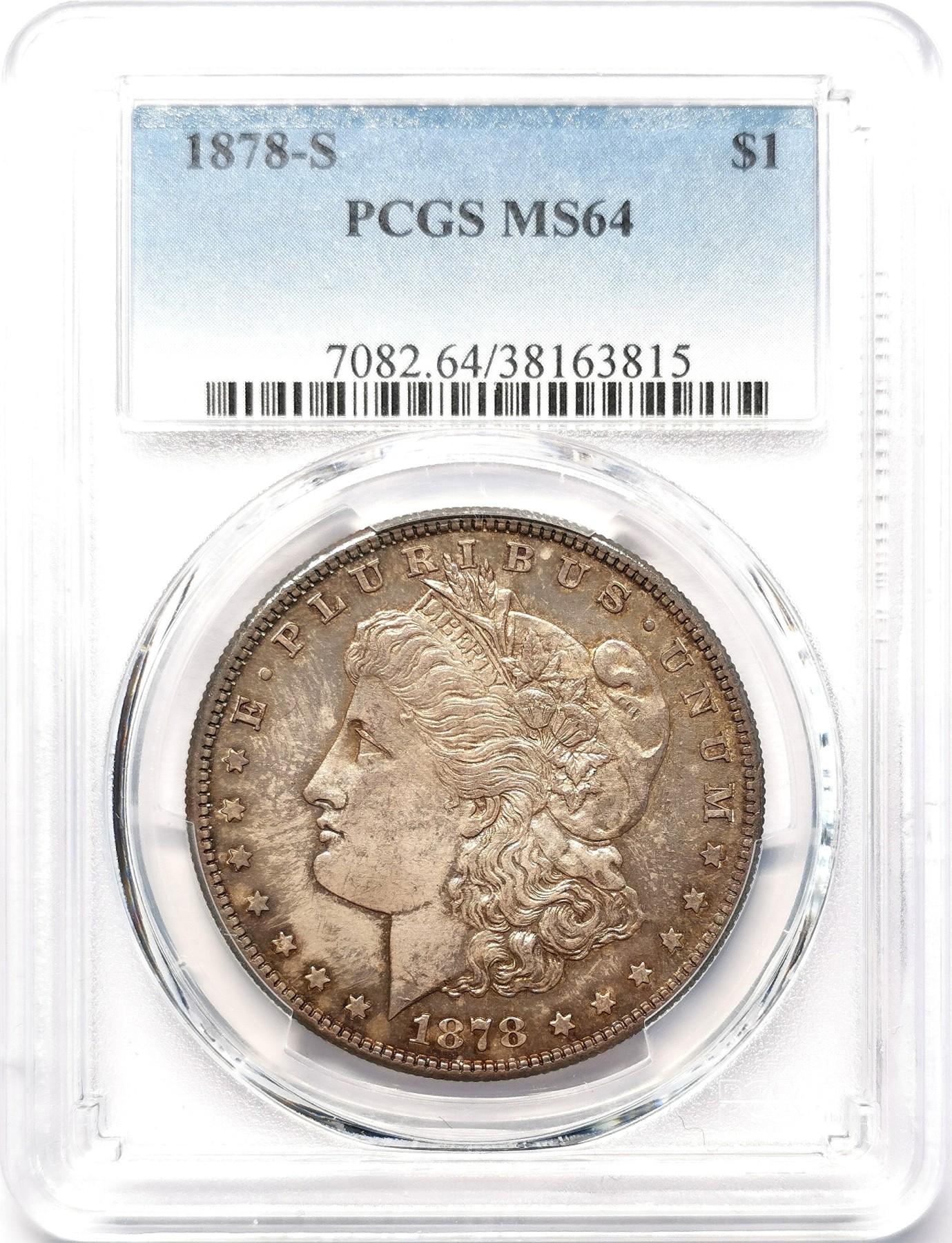 凡希社世界钱币微拍第二百六十四期 1878S美国摩根壹元PCGS-MS64