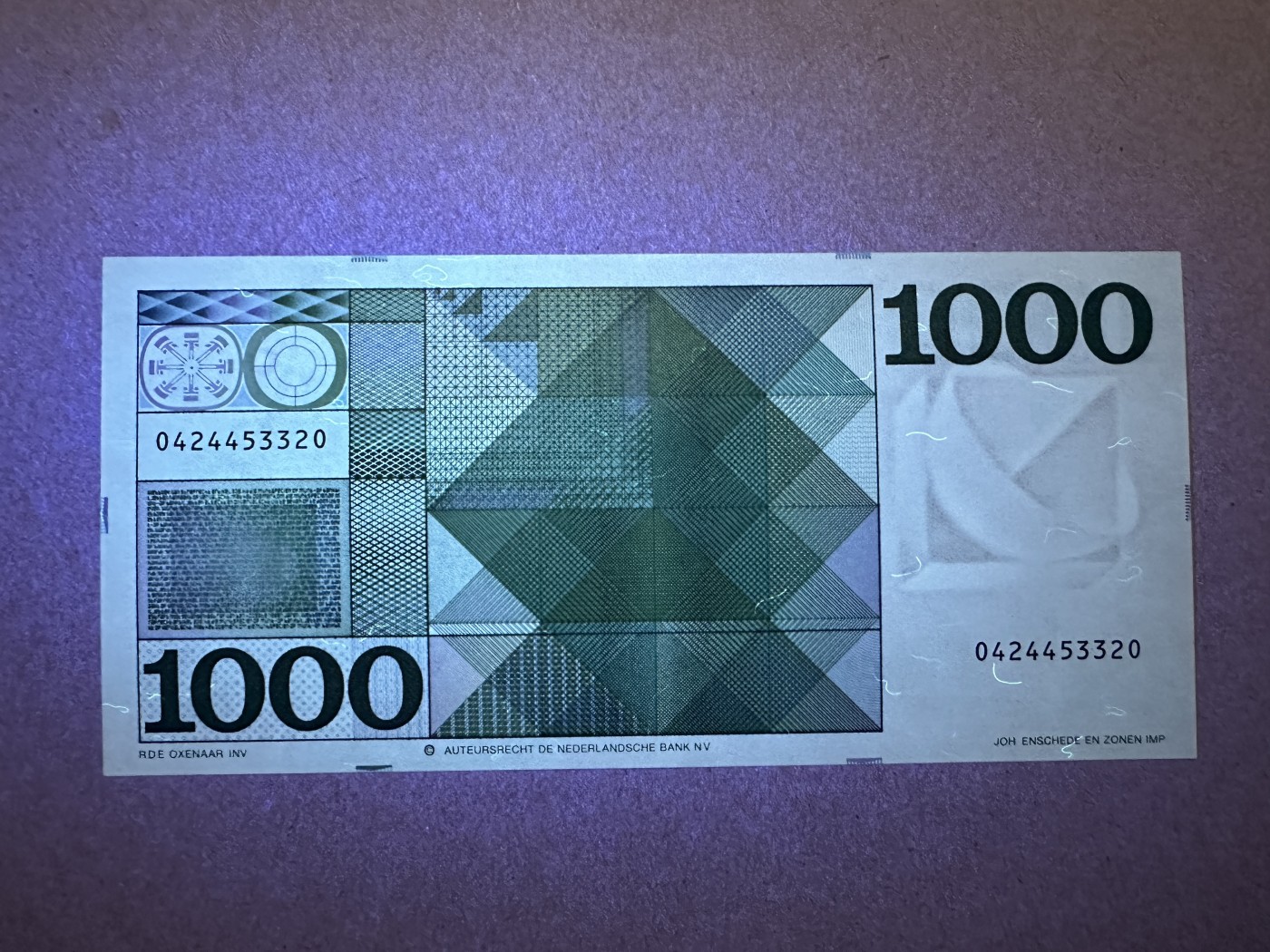 《张总收藏》142期-外币精品荟 荷兰1000盾 UNC- 末版 荷兰近代哲学之父斯宾诺莎 汇率约4000人民币