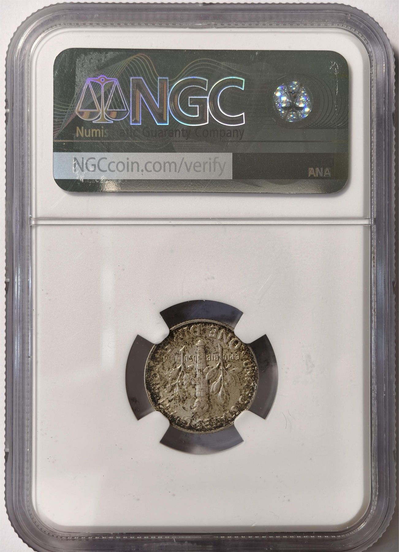 紫瑗钱币——第332期拍卖 美国 1964年 罗斯福 10美分 银币 NGC MS64 五彩