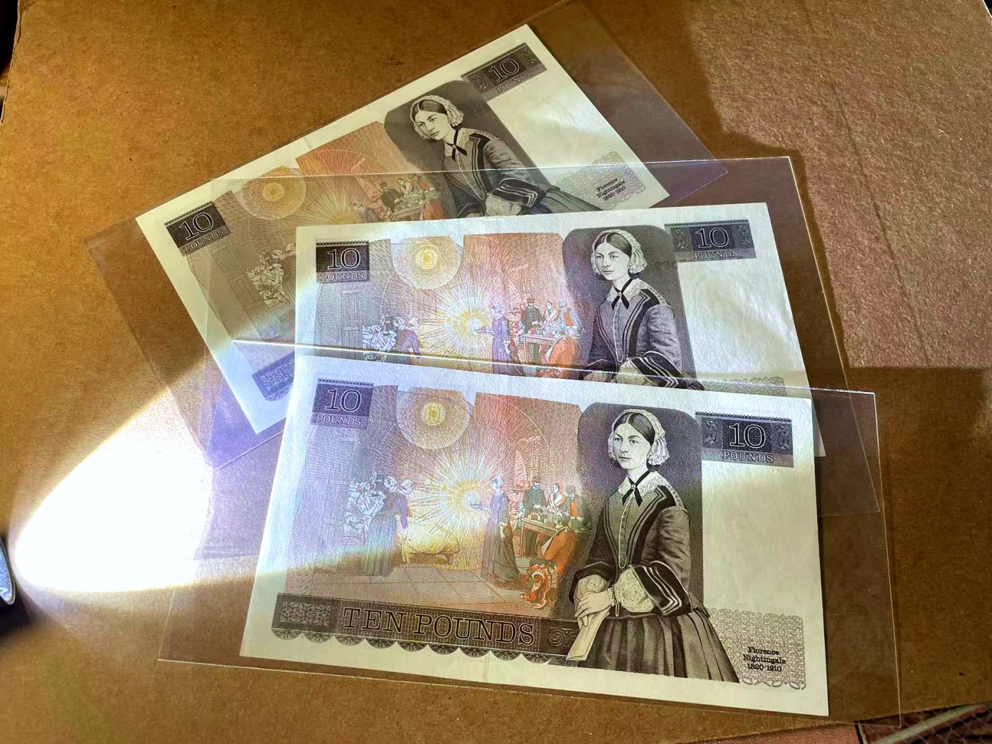 【Blue Auction】✨世界纸币精拍第451期【精】 【一组3张】英国 D序列10镑 AU/UNC-