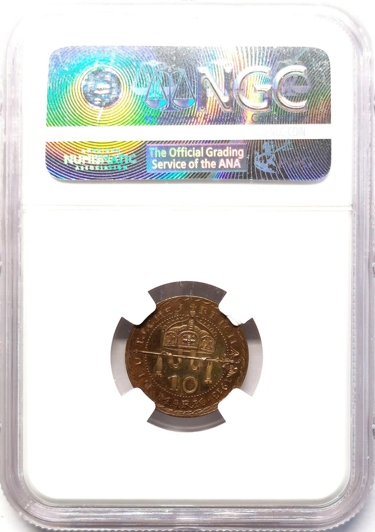 凡希社世界钱币微拍第二百六十四期 1913巴伐利亚10马克金币铜样NGC-PF65哥茨作品！