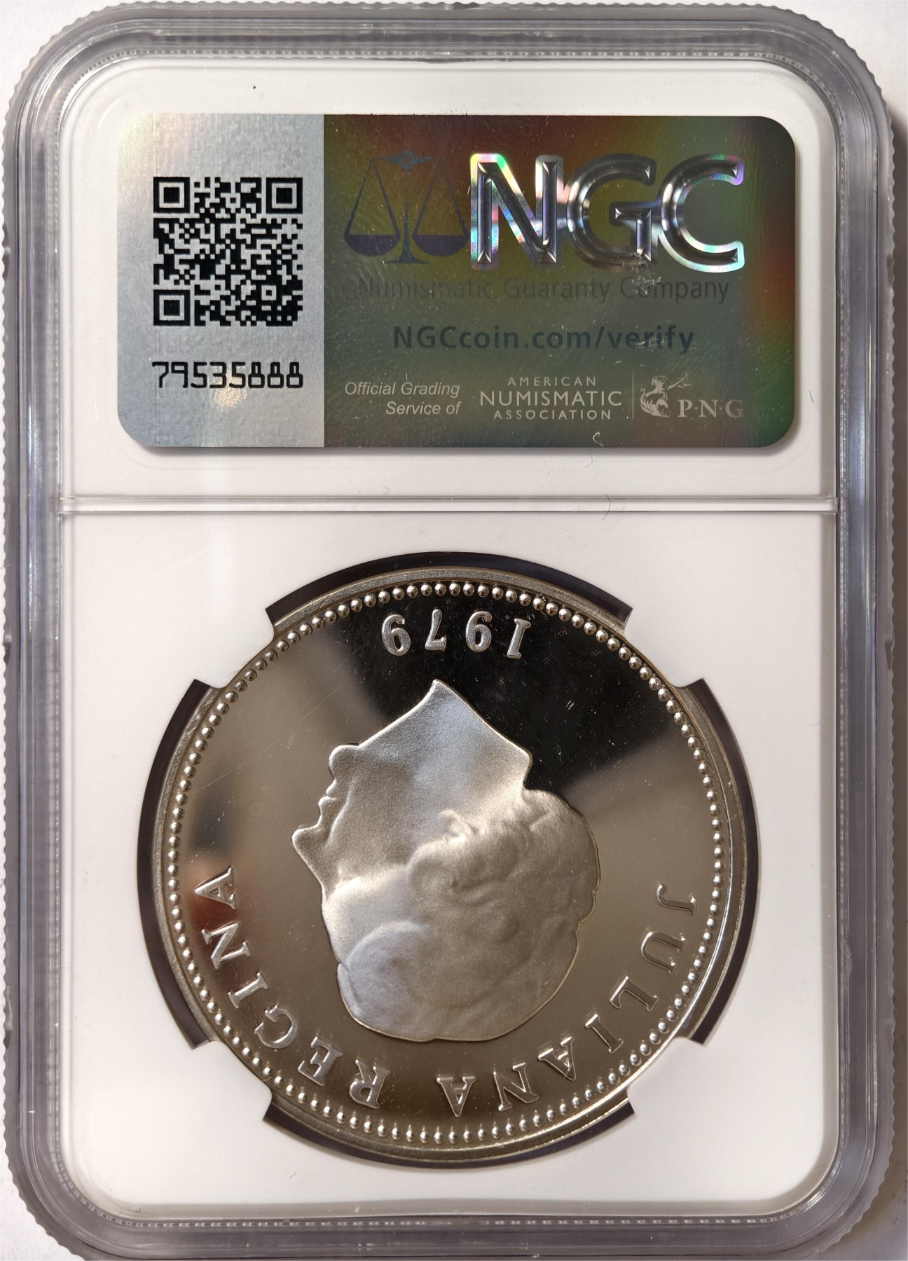 紫瑗钱币——第332期拍卖 荷属安的列斯 1979年 国际儿童年 25盾 银币 NGC PR67 UC