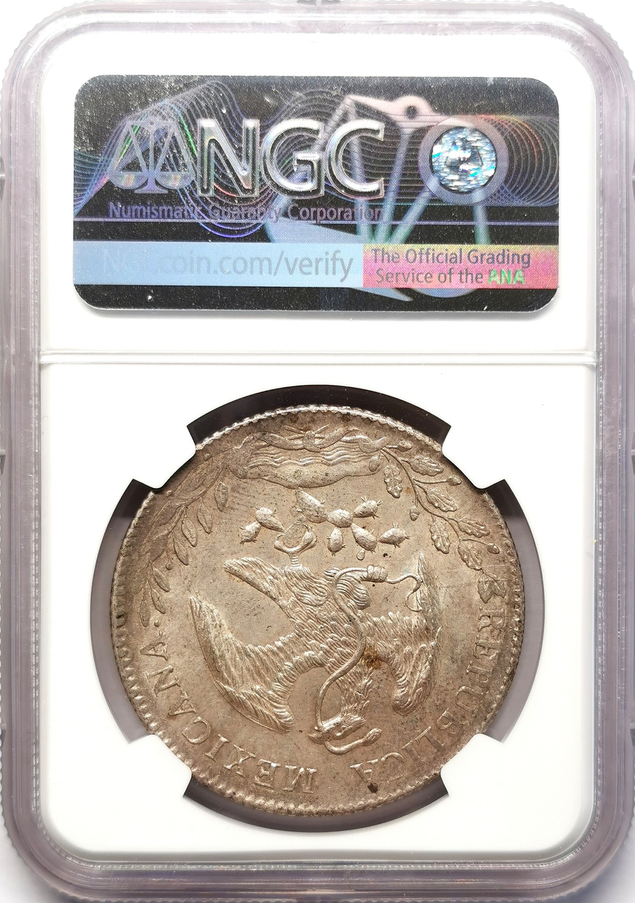 凡希社世界钱币微拍第二百六十四期 1892ZS墨西哥花边鹰洋8R大银NGC-MS61