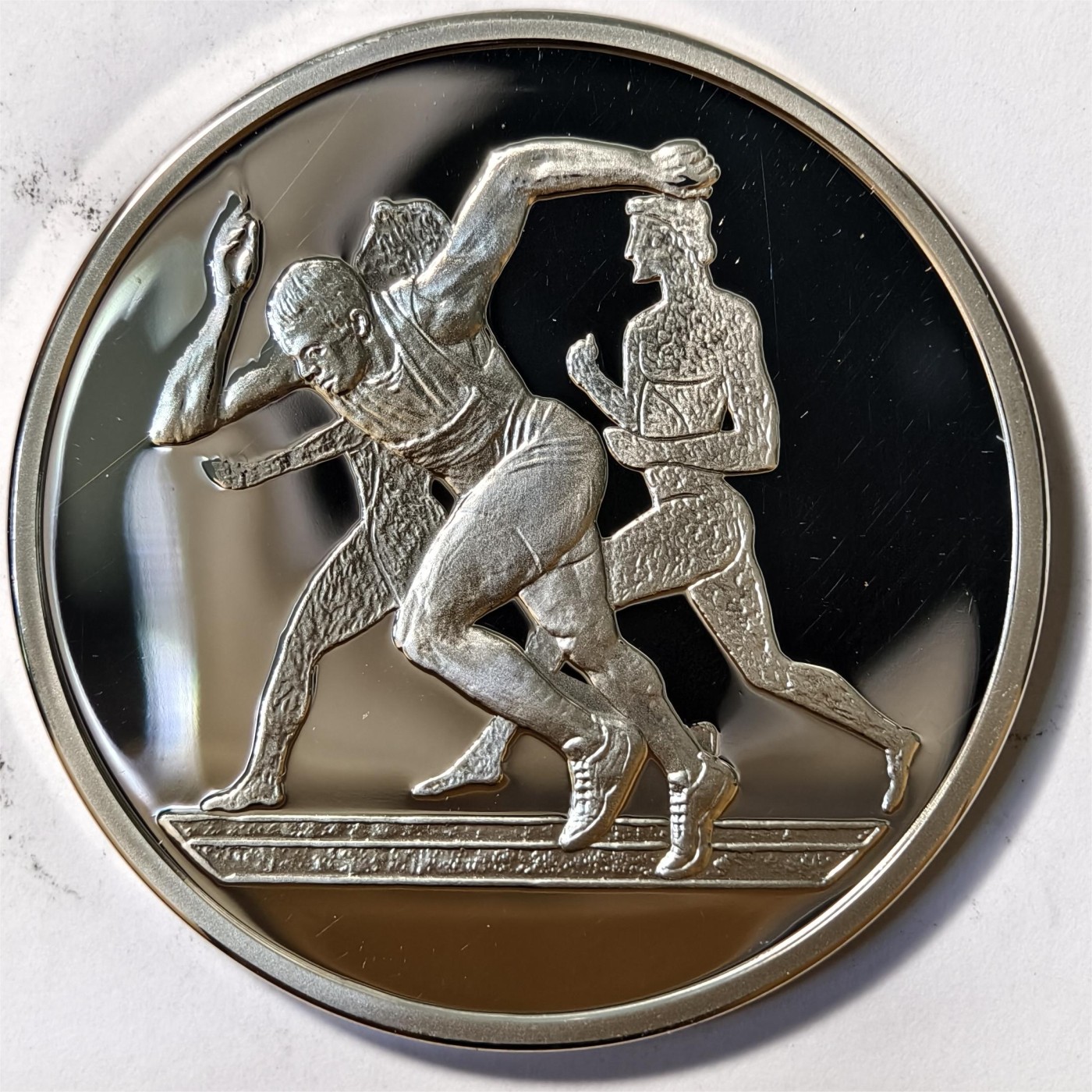 紫瑗钱币——第332期拍卖 希腊 2003年 雅典奥运会 古代与现代跑步 10欧元 34克 0.925银 精制