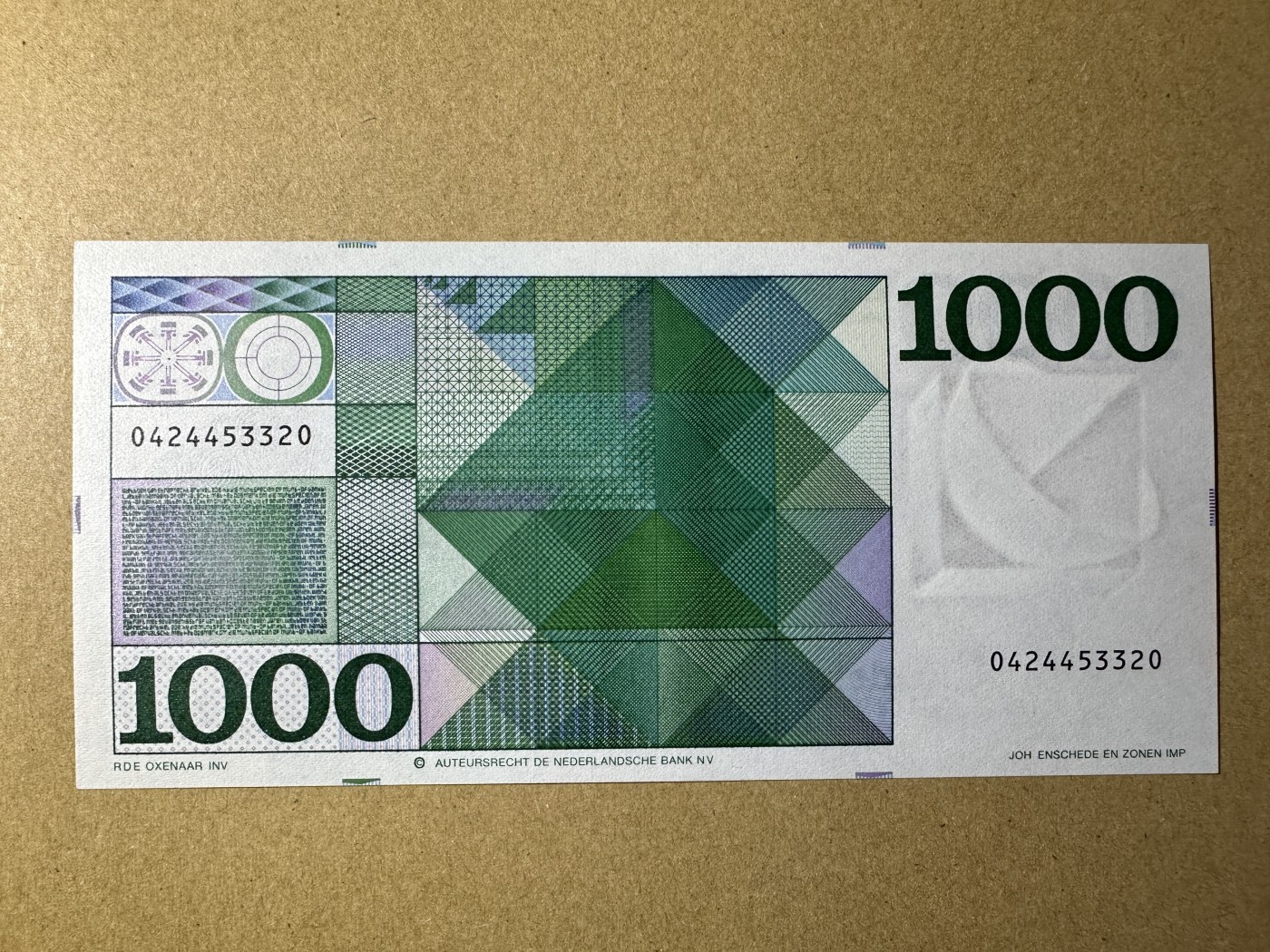 《张总收藏》142期-外币精品荟 荷兰1000盾 UNC- 末版 荷兰近代哲学之父斯宾诺莎 汇率约4000人民币