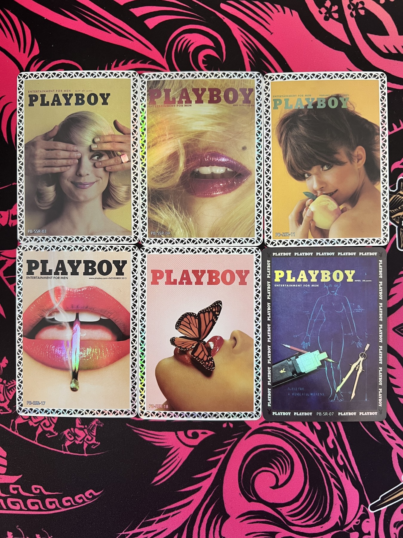 锦色铺子的卡拍 第十五期 中福第四届卡展专场 卡仕界 PLAYBOY 6张