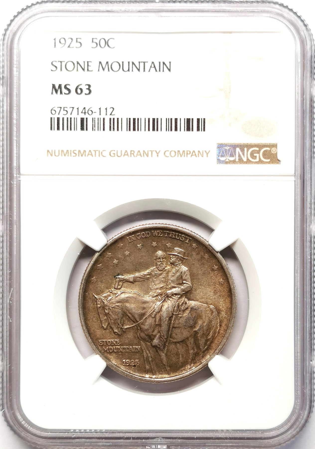 凡希社世界钱币微拍第二百六十四期 1925美国小石城纪念1/2Dol银币NGC-MS63