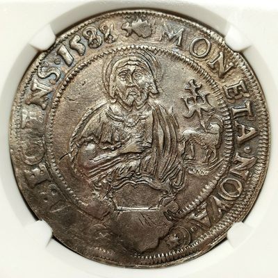 凡希社世界钱币微拍第二百六十四期 - 荐！1588汉萨同盟帝国自由市吕贝克泰勒大银NGC-AU50 深色五彩，气韵古朴！正面的金羊毛图案象征贸易与财富，从十二世纪到十六世纪，作为同盟首府的吕贝克曾是北欧最重要的商业中心。