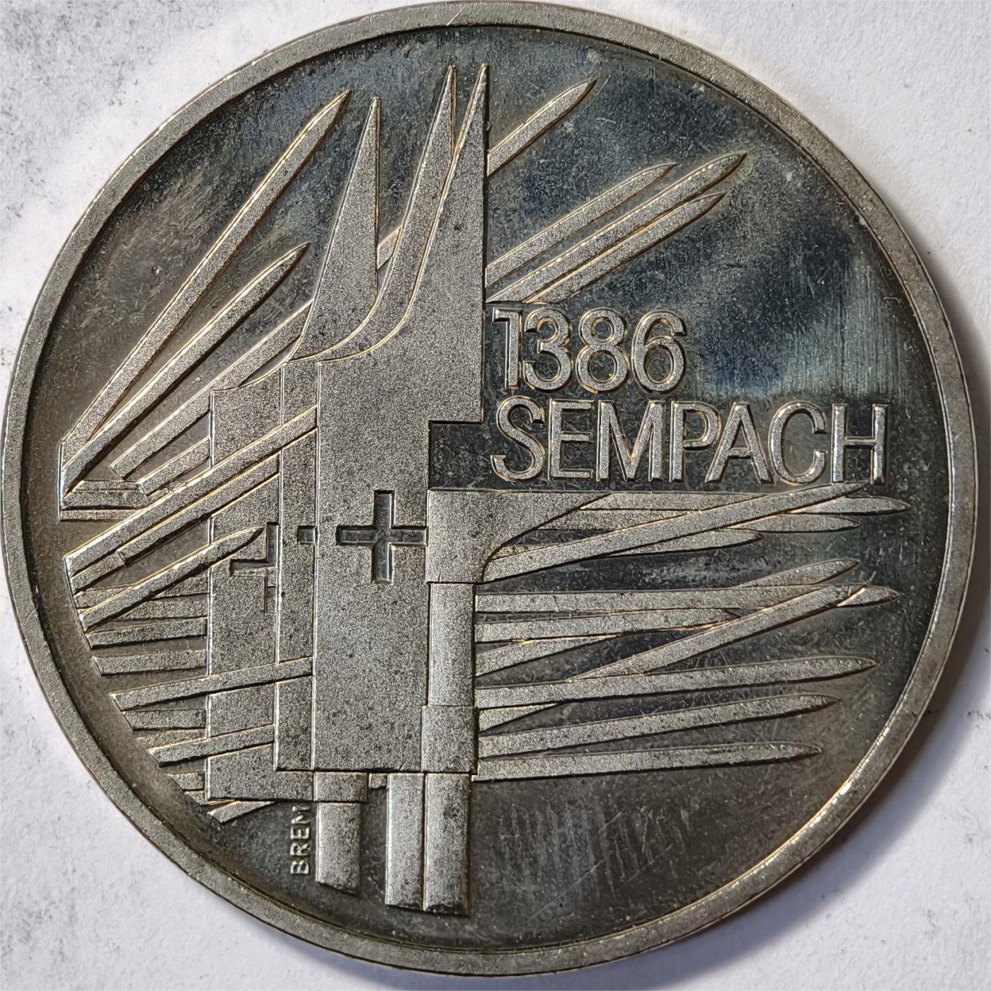 紫瑗钱币——第350期拍卖 瑞士 1986年 森帕奇战役500周年 5法郎 镍币