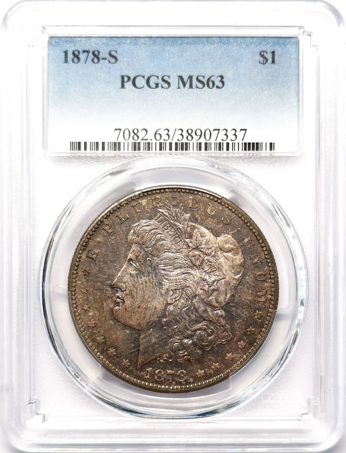 凡希社世界钱币微拍第二百六十四期 1878S美国摩根壹元PCGS-MS63