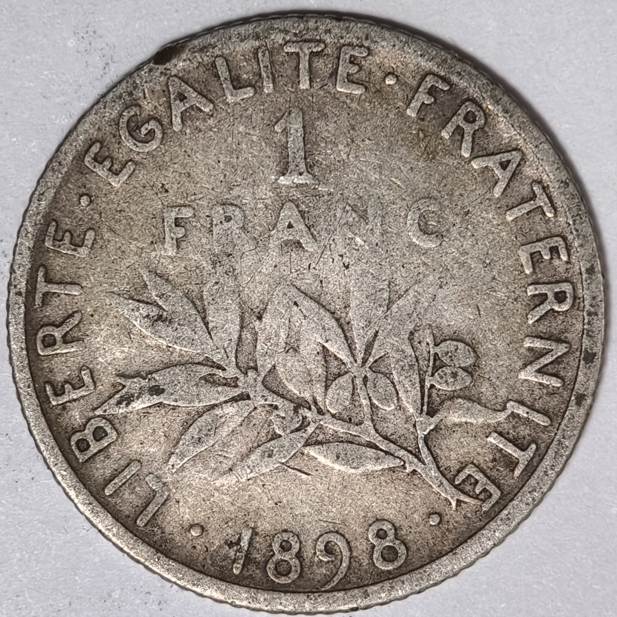 紫瑗钱币——第332期拍卖 法国 1898年 播种女神 1法郎 5克 0.835银