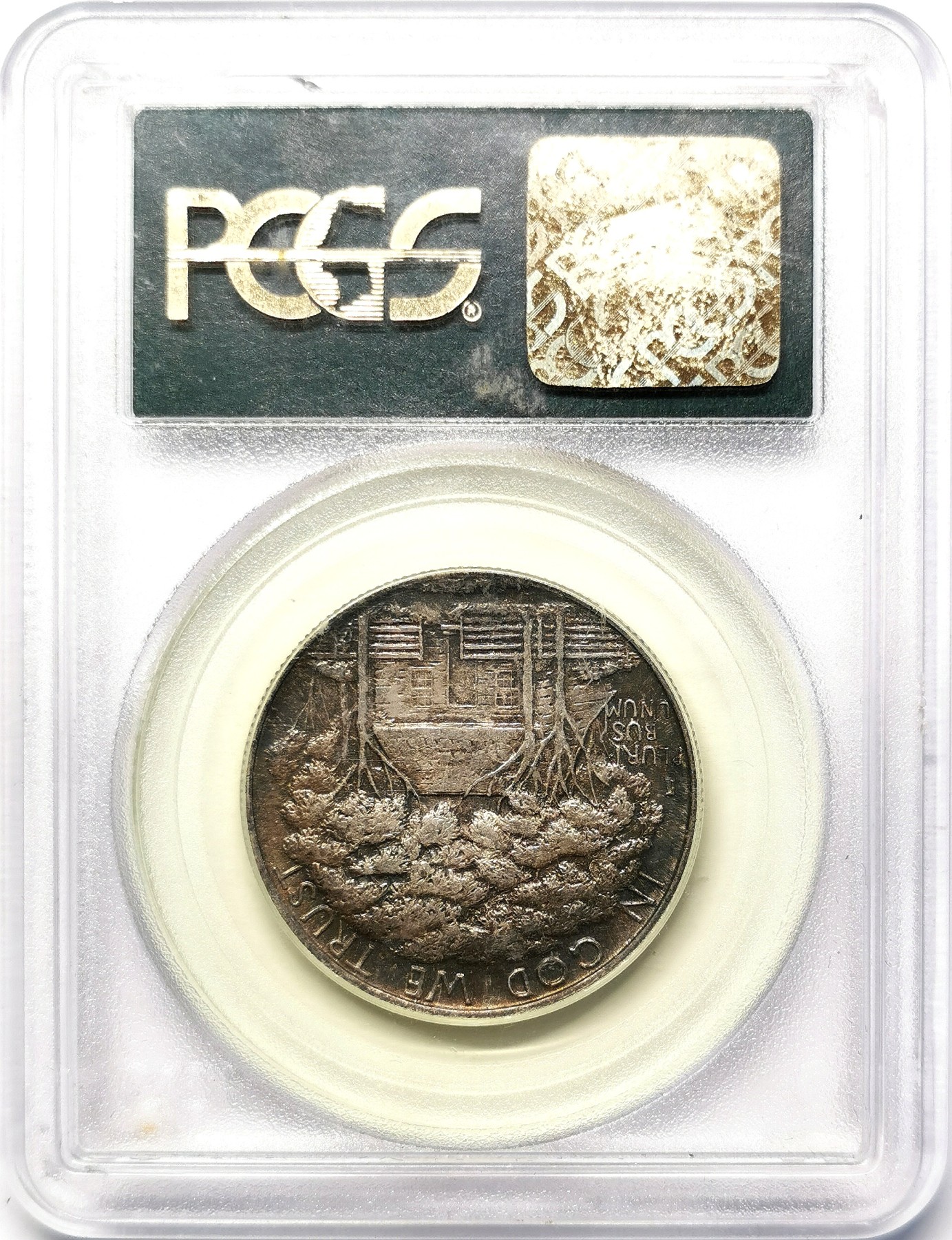 凡希社世界钱币微拍第二百六十四期 1922美国格兰特将军百年诞辰纪念1/2Dol银币PCGS-MS64 雕刻精湛，艺术性佳，富有个性的深色五彩，视觉感厚重典雅！