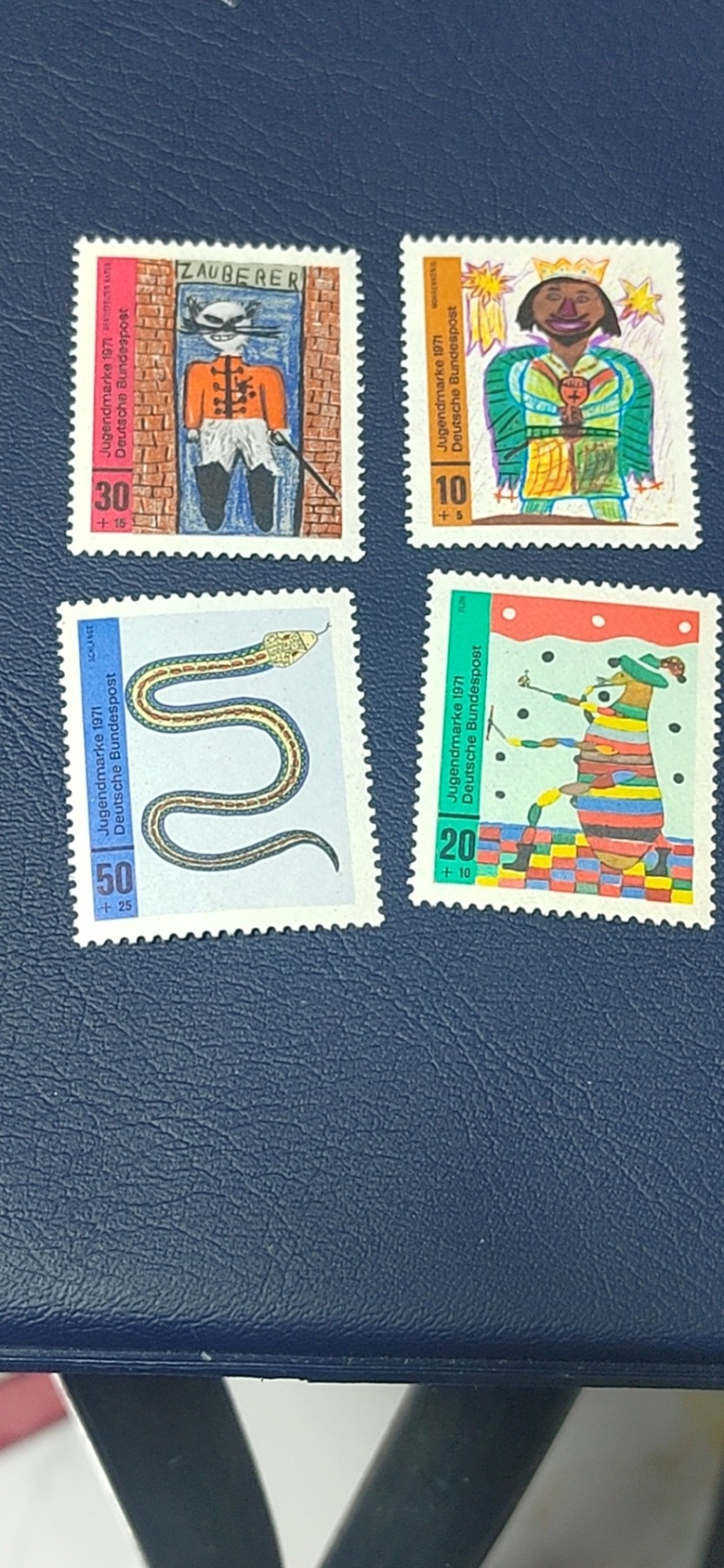 德国邮票专场，都是套票 德国邮票一套，1971年发行，儿童绘画邮票，品相如图
