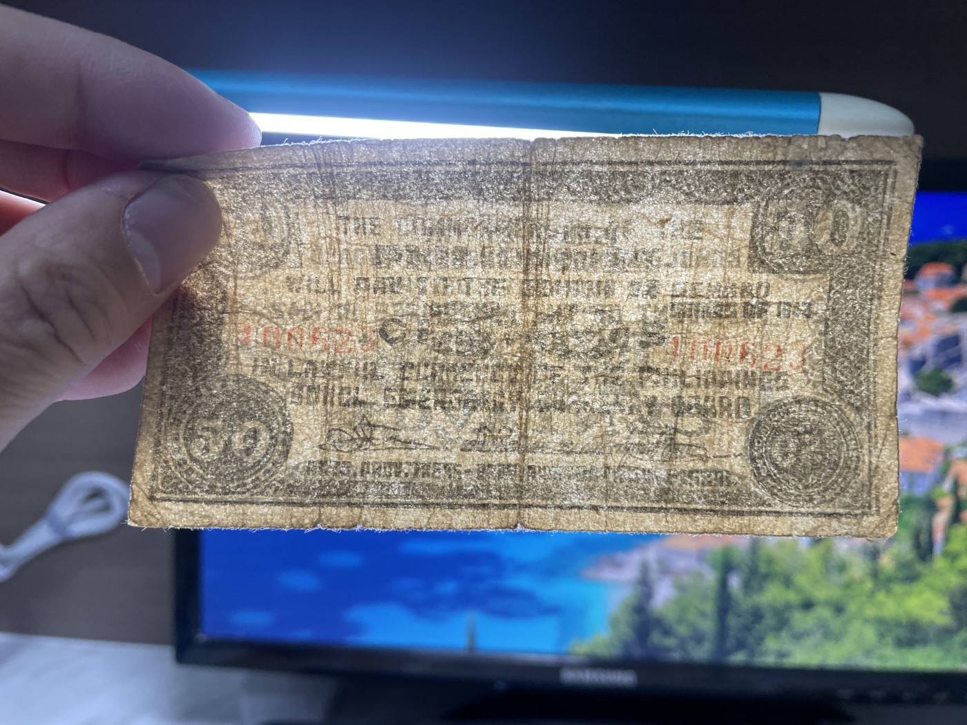 本期拍完结算-2024年集古藏今外币拍卖第二期-第10场-特殊纸币专场（总第20拍） 1942年菲律宾临时政府50分