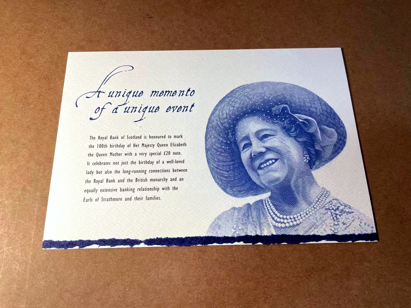 【Blue Auction】✨世界纸币精拍第451期【精】 【原装带册 千位小号】苏格兰 2000年20镑 女王纪念钞 全新UNC