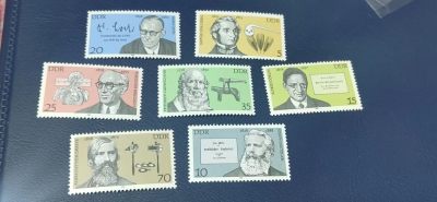 德国邮票专场，都是套票！ - 德国邮票一套，1978年发行，东德著名人物7全，品相如图