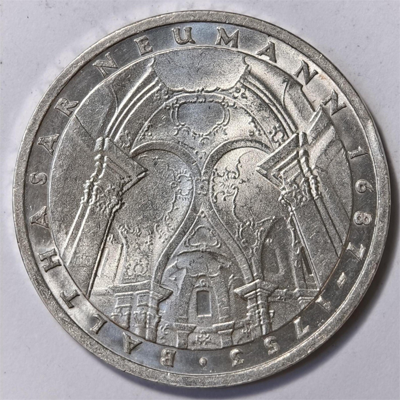 紫瑗钱币——第332期拍卖 联邦德国 1978年 F厂 诺依曼逝世225周年 5马克 11.2克 0.625银 UNC 