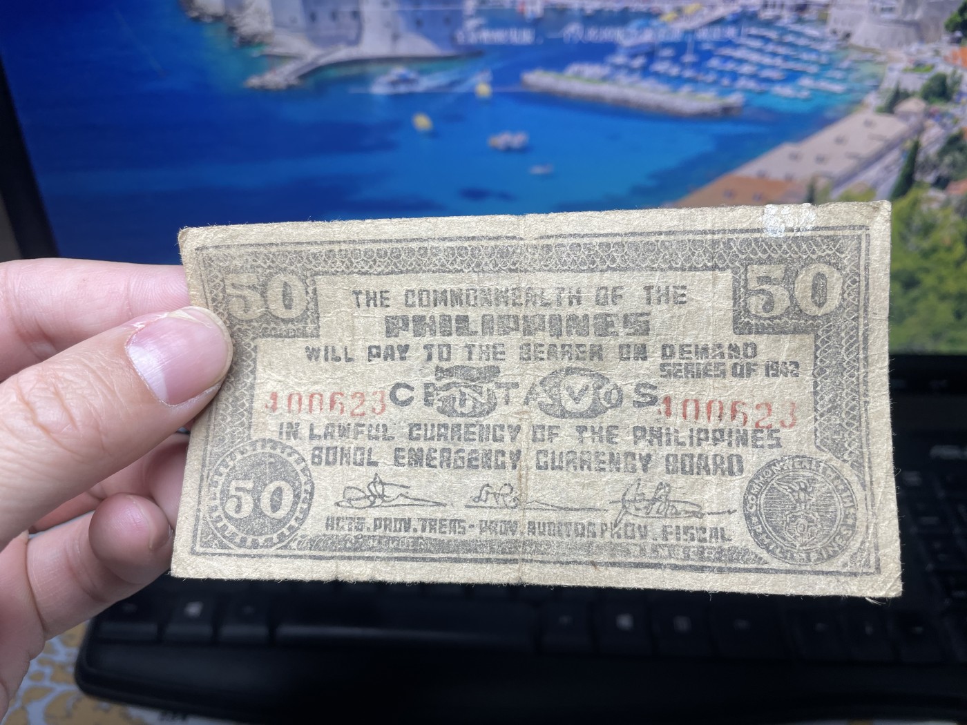 本期拍完结算-2024年集古藏今外币拍卖第二期-第10场-特殊纸币专场（总第20拍） 1942年菲律宾临时政府50分