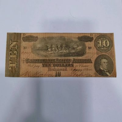 各国外币第27期 - 美国同盟政府10美元 1864年 9品