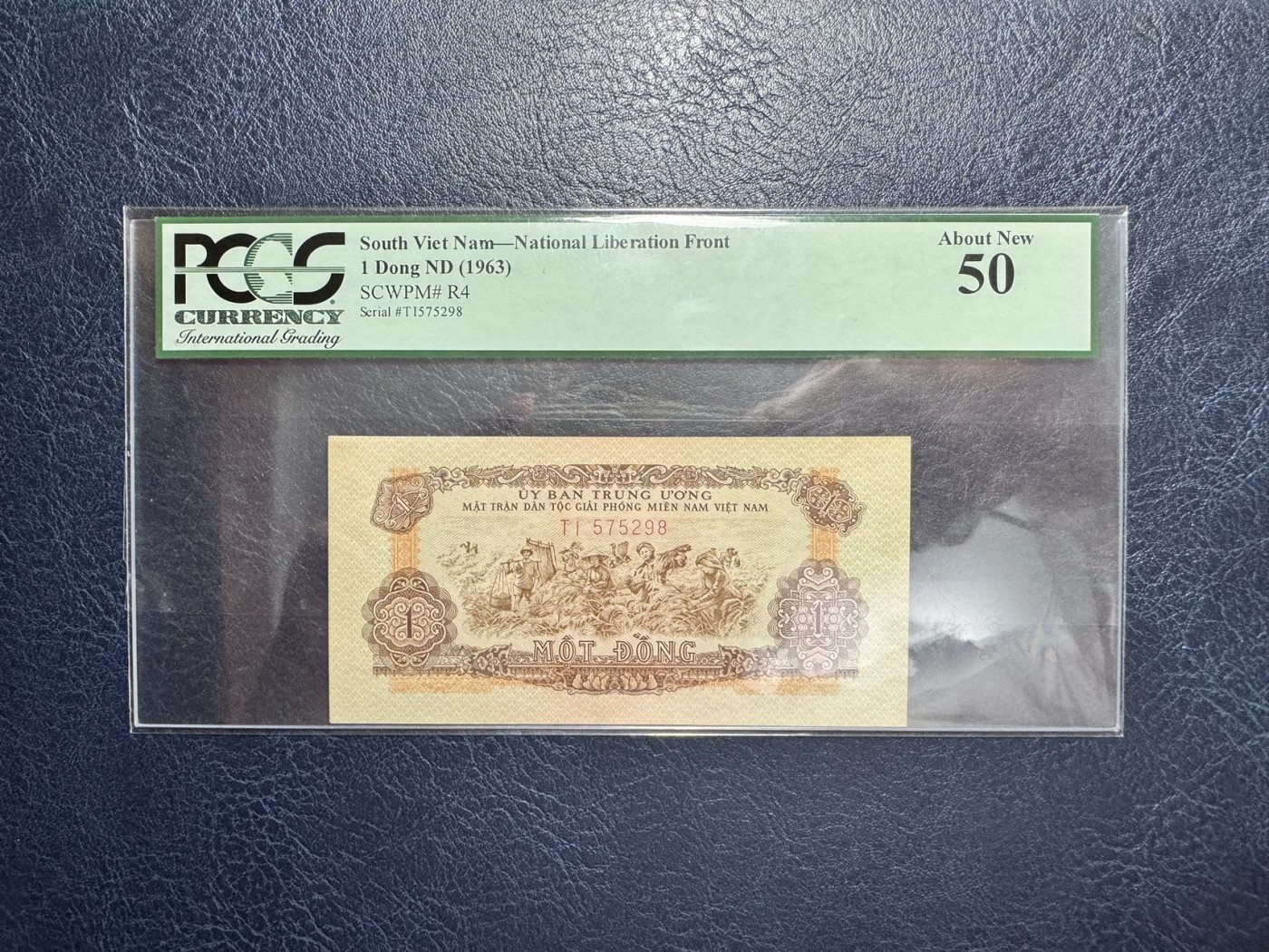 收藏联盟Quantum Auction 第333期拍卖  越南1963年1盾 PCGS50 中国代印