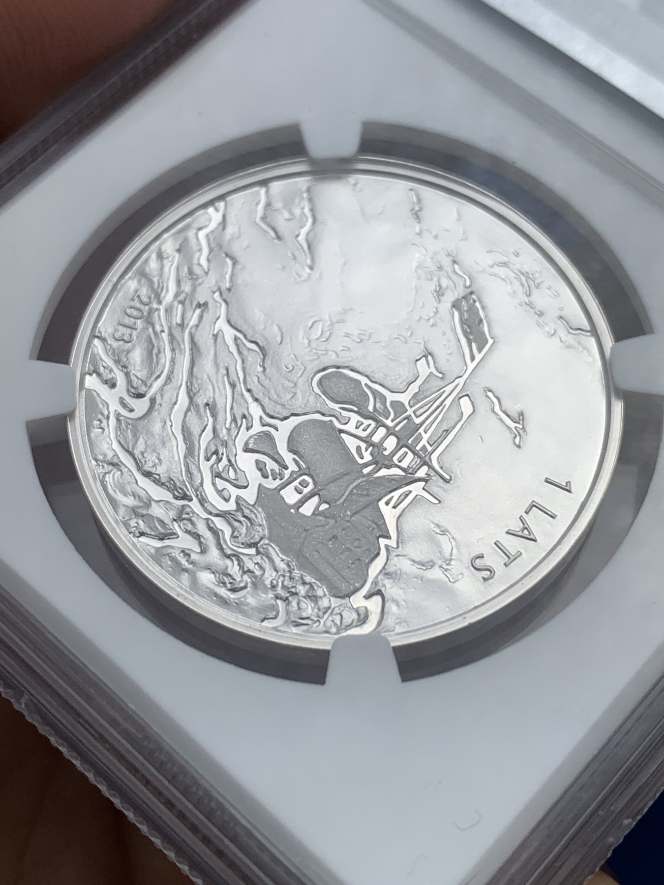 《竞宝斋》第251场-周日，周一2场连拍 (全场包邮) NGC PF69UC 拉脱维亚2013年发行作曲家理查德.瓦格纳诞辰200周年纪念精制银币-1拉兹（克劳斯获奖2015年最佳银币，限量5000枚） 22g 35mm 925银 盒证全