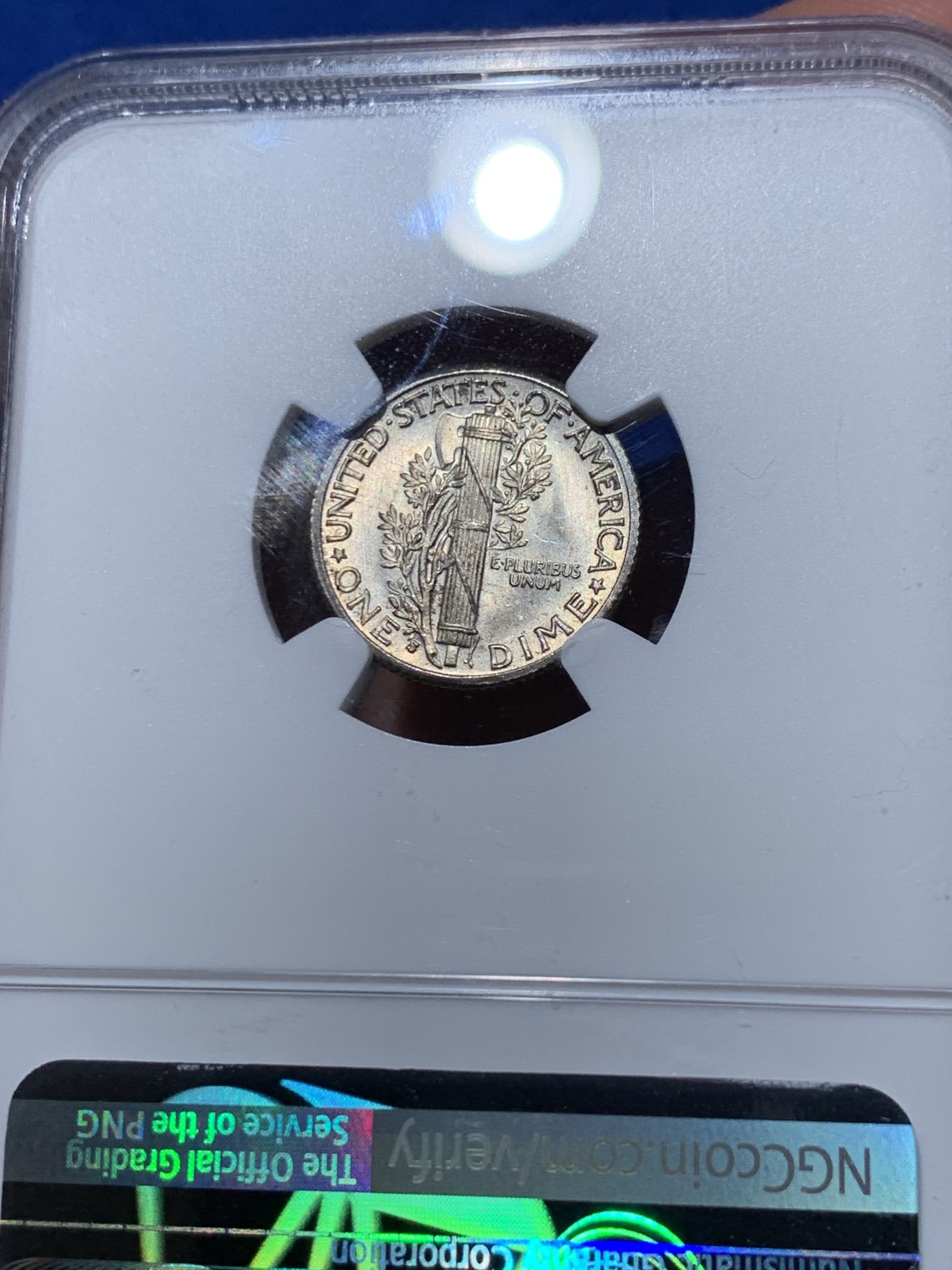 《竞宝斋》第251场-周日，周一2场连拍 (全场包邮) NGC MS66 美国1936年S版小飞侠10分小银毫 深打 薄彩 发行量921万枚 更高分仅有24枚