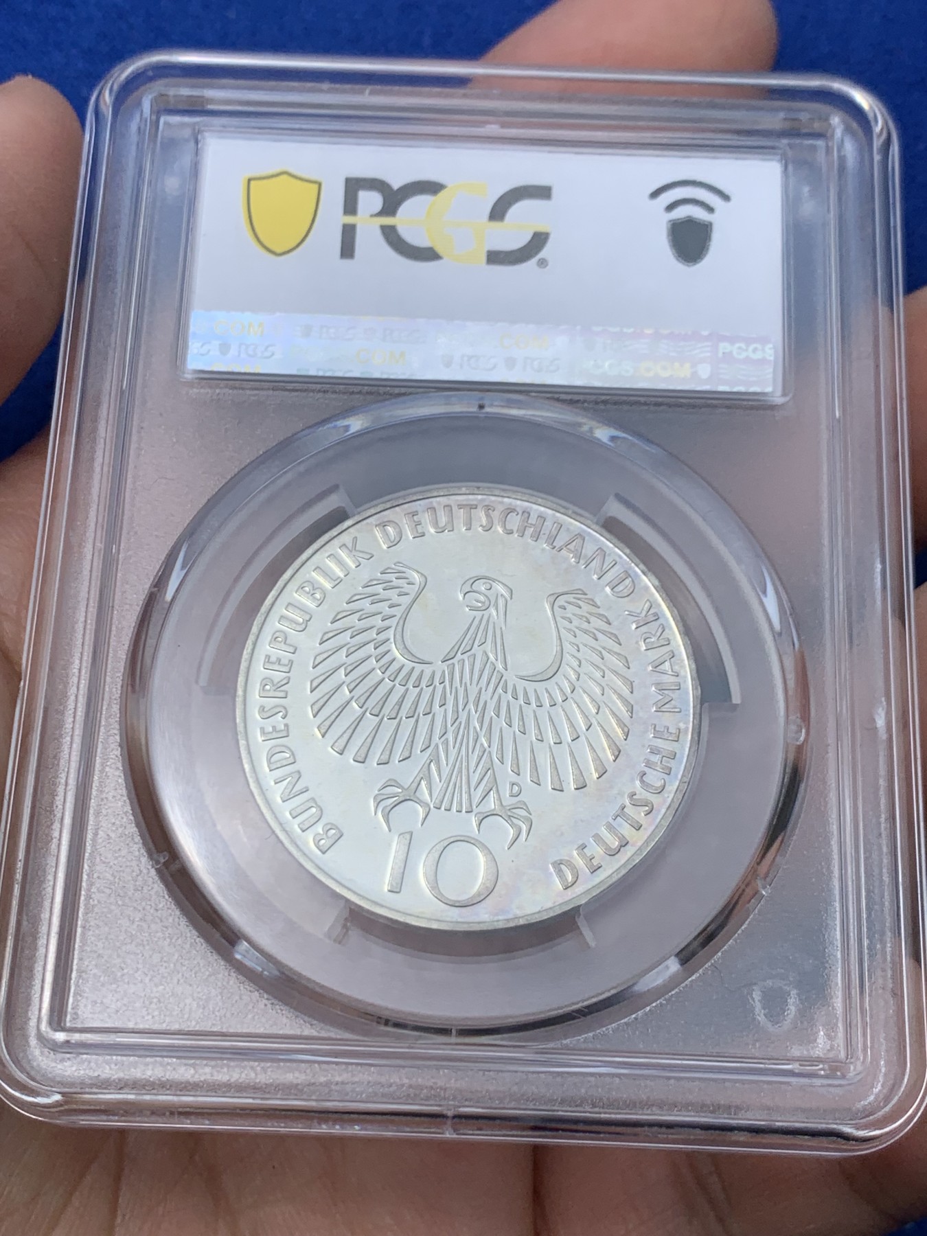 《竞宝斋》第251场-周日，周一2场连拍 (全场包邮) PCGS PR66DCAM 德国1972年慕尼黑奥运会纪念精制银币，高分可藏