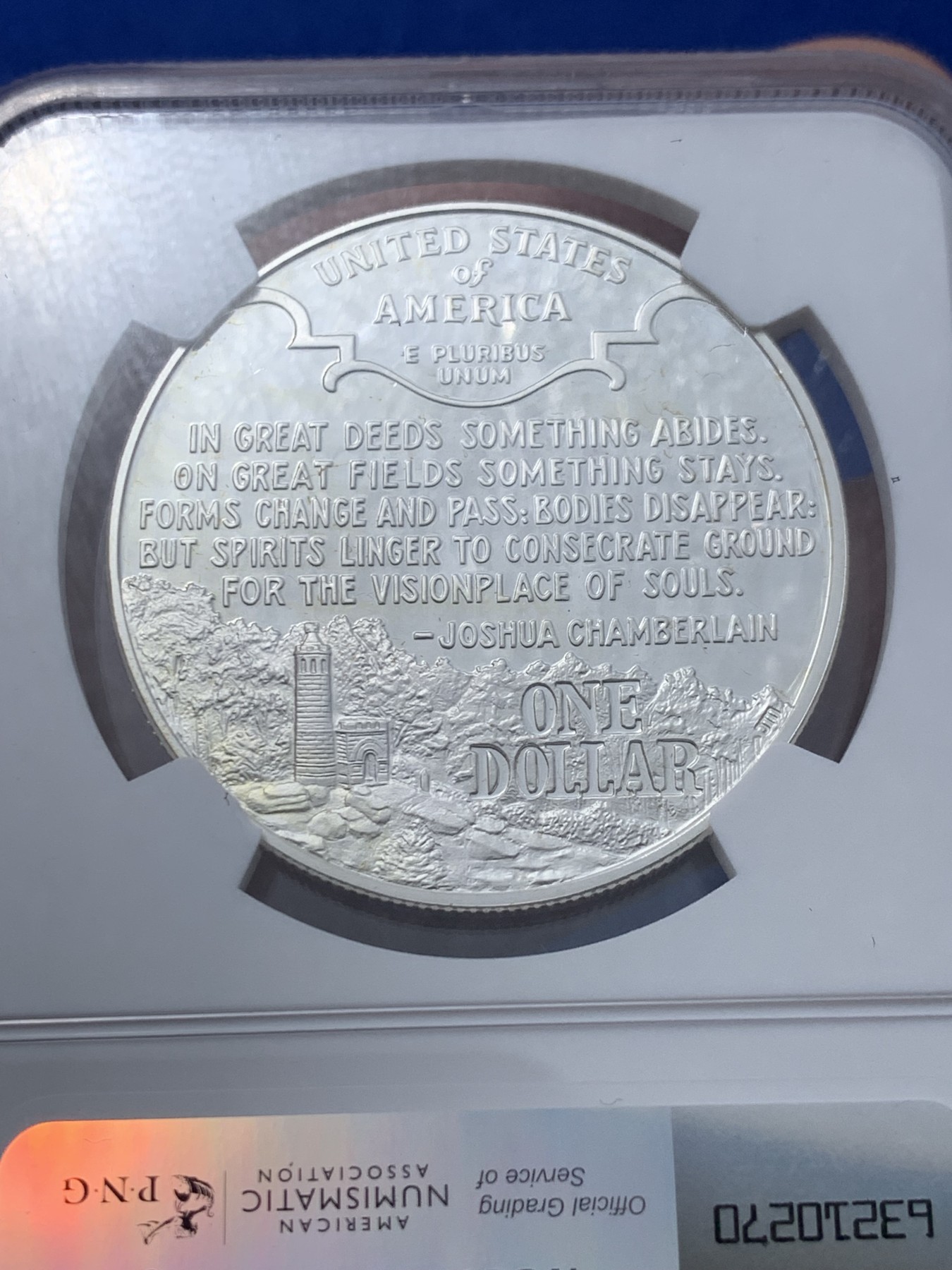 《竞宝斋》第251场-周日，周一2场连拍 (全场包邮) NGC PF69UC 美国1995年S版内战1美元大银币