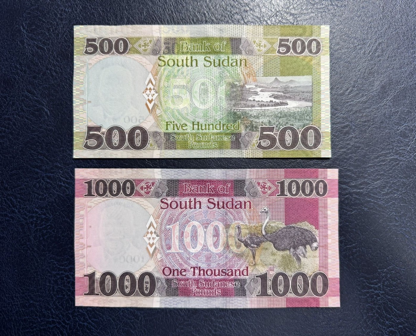 收藏联盟Quantum Auction 第333期拍卖  南苏丹2021年500和1000镑及马拉维2017-22年20-2000克瓦查 品相全新UNC