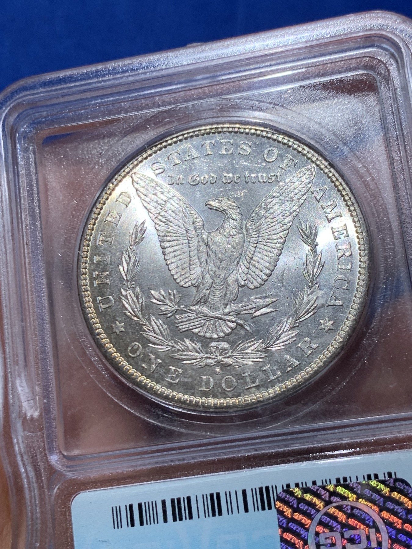 《竞宝斋》第251场-周日，周一2场连拍 (全场包邮) ICG MS64 美国1881-S摩根1美元银币