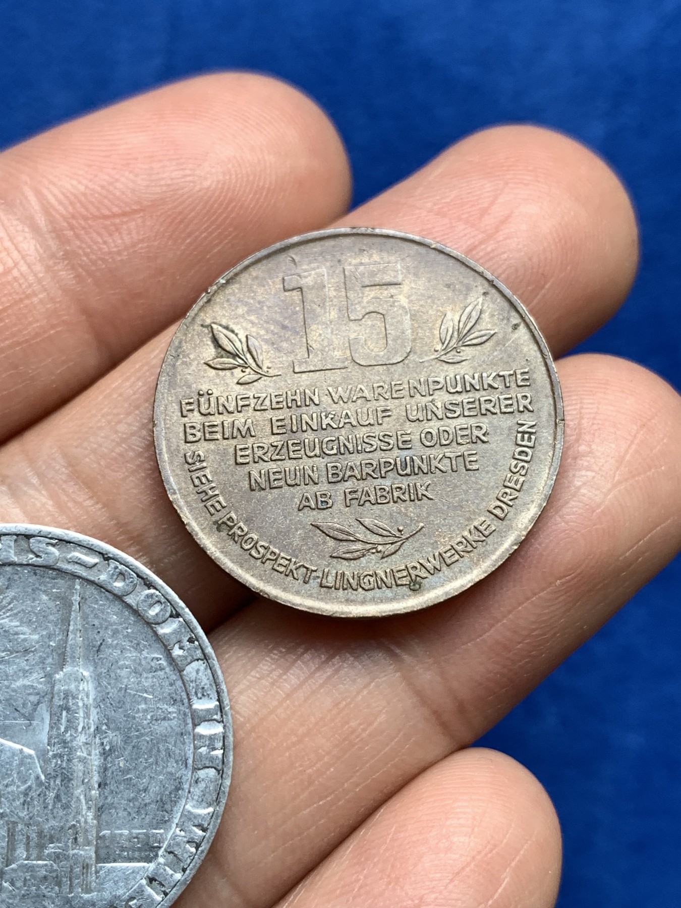 《竞宝斋》第251场-周日，周一2场连拍 (全场包邮) 两枚一组 德国紧急时期代用币，一铜一铝