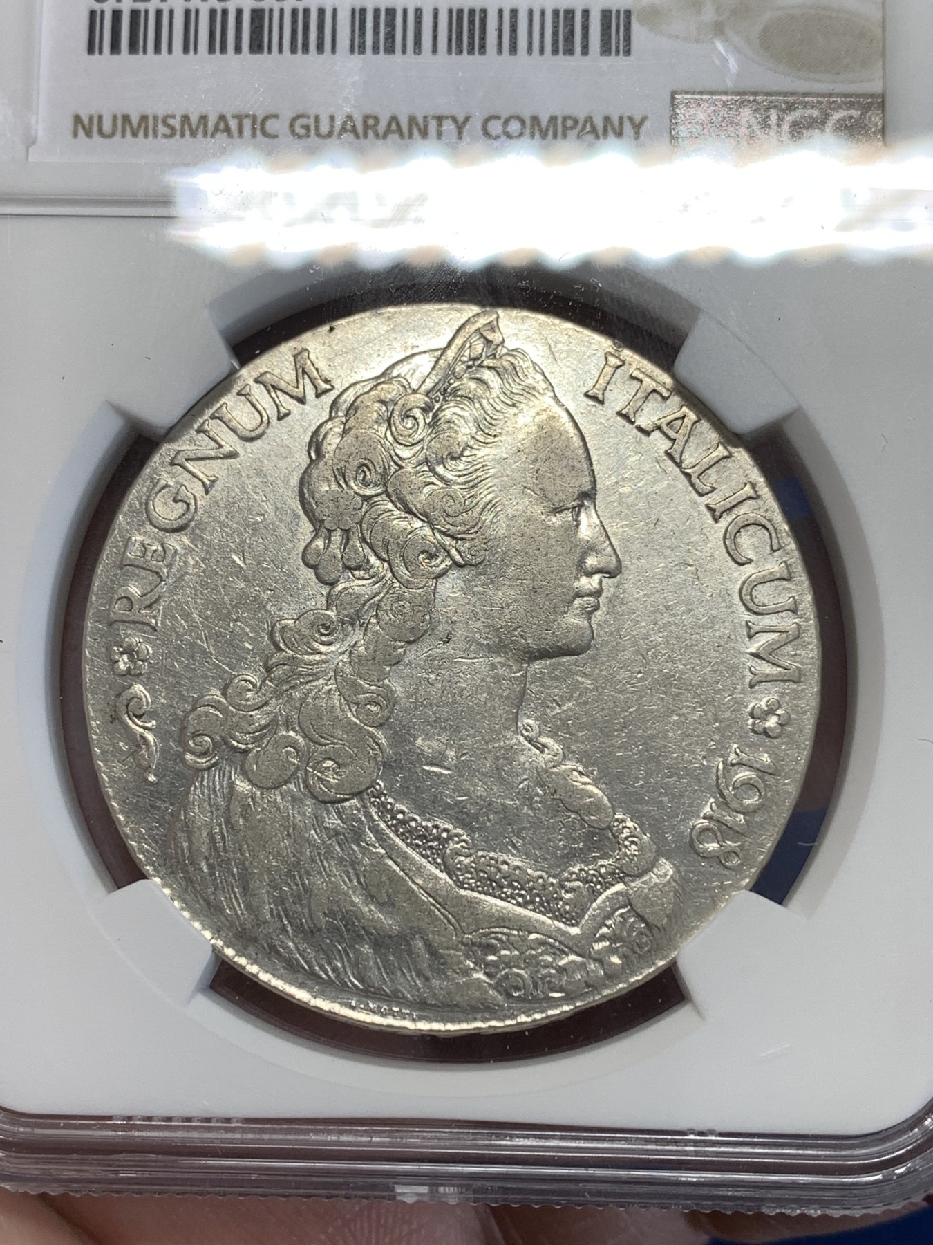 《竞宝斋》第251场-周日，周一2场连拍 (全场包邮) NGC VFD 意属厄立特里亚1918泰勒，好品种