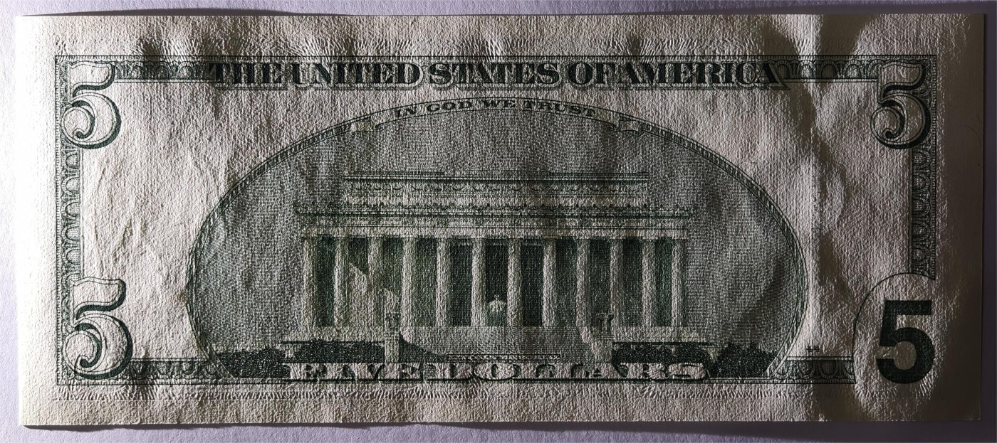 紫瑗钱币——第333期拍卖——纸币场 【双尾6】美国 2003年 B版 A序列 亚伯拉罕·林肯 5美元 大头版 UNC