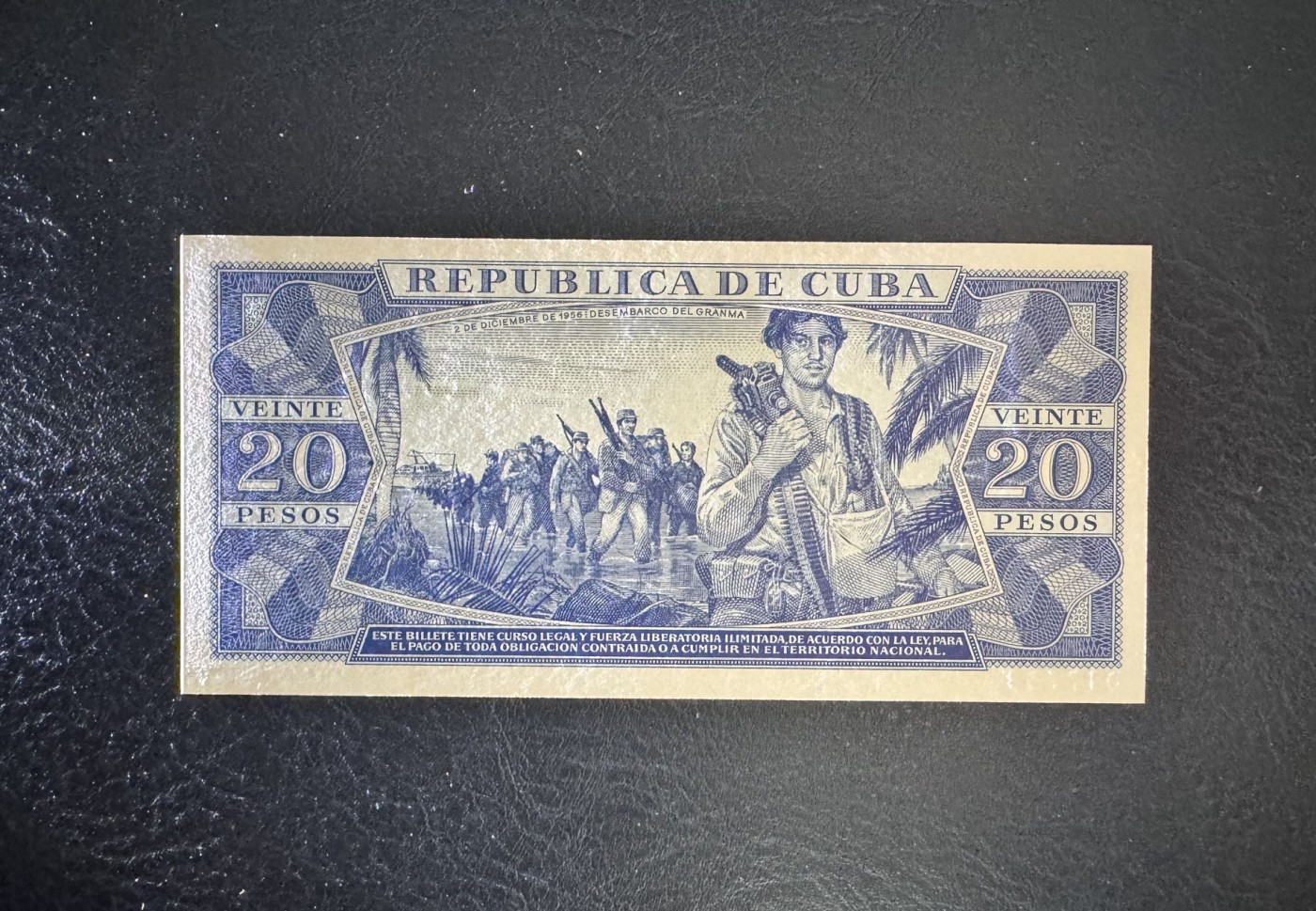 收藏联盟Quantum Auction 第333期拍卖  古巴1971年20比索样票 品相全新UNC