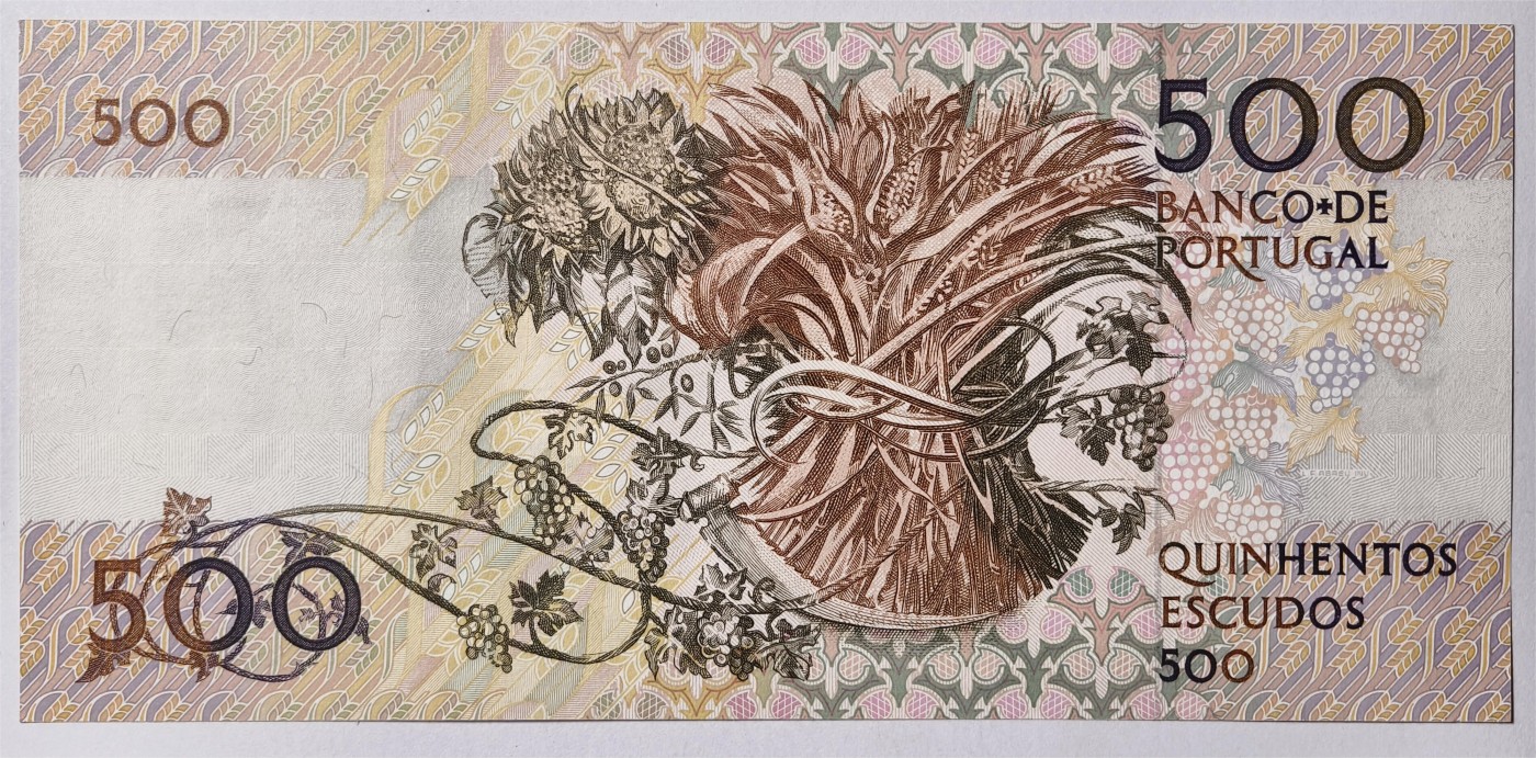 紫瑗钱币——第333期拍卖——纸币场 【BBB冠】葡萄牙 1993年 10月4日 莫西尼奥 500埃斯库多 UNC