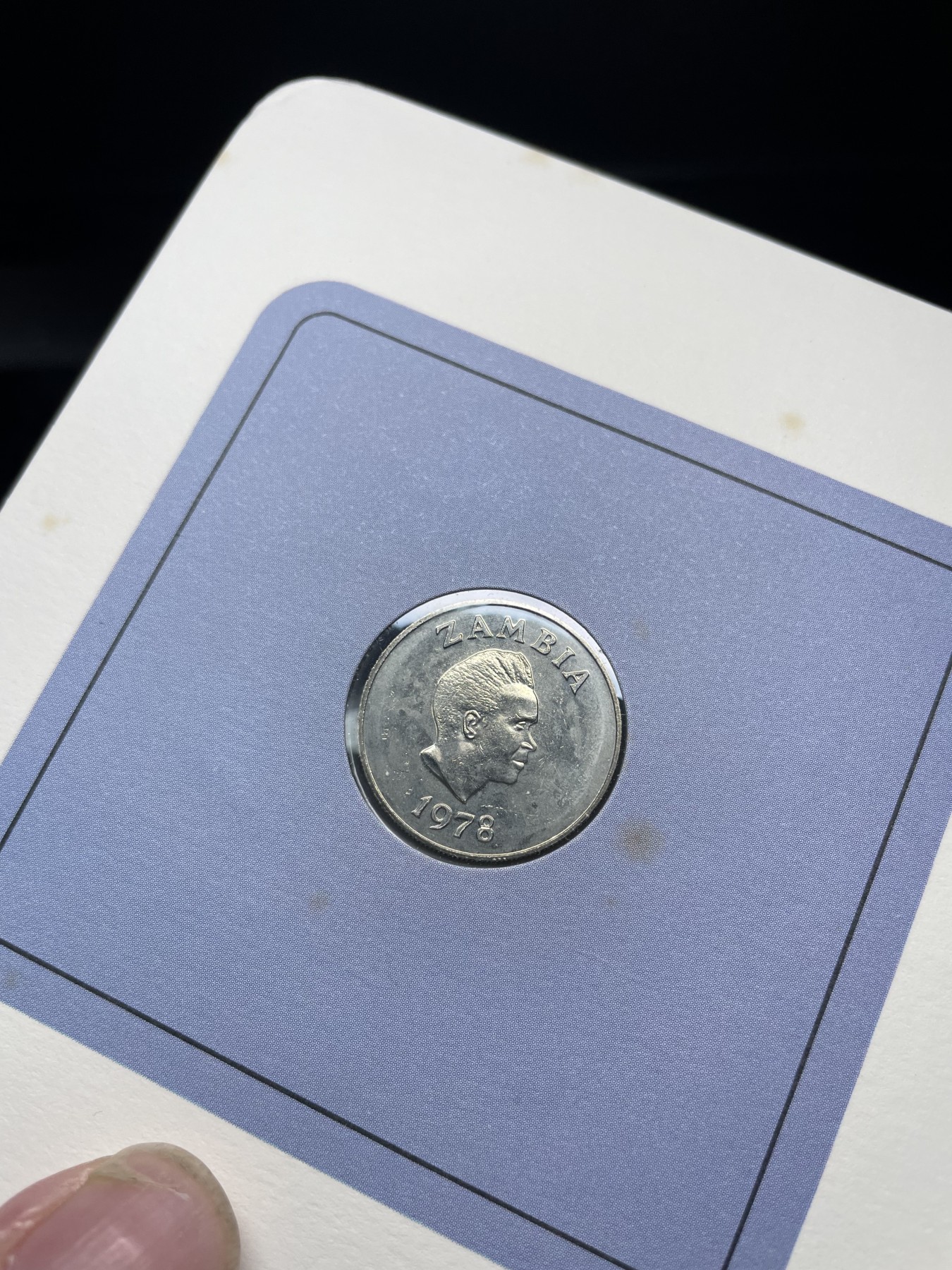 2024年集古藏今外币拍卖第三期-第1场—硬币上的鸟类专场（总第21拍） 1978年赞比亚1先令—冠犀鸟