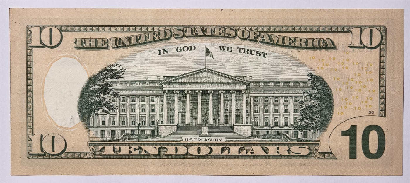 紫瑗钱币——第333期拍卖——纸币场 美国 2009年 J版 无序列 亚历山大·汉密尔顿 10美元 彩色版 UNC