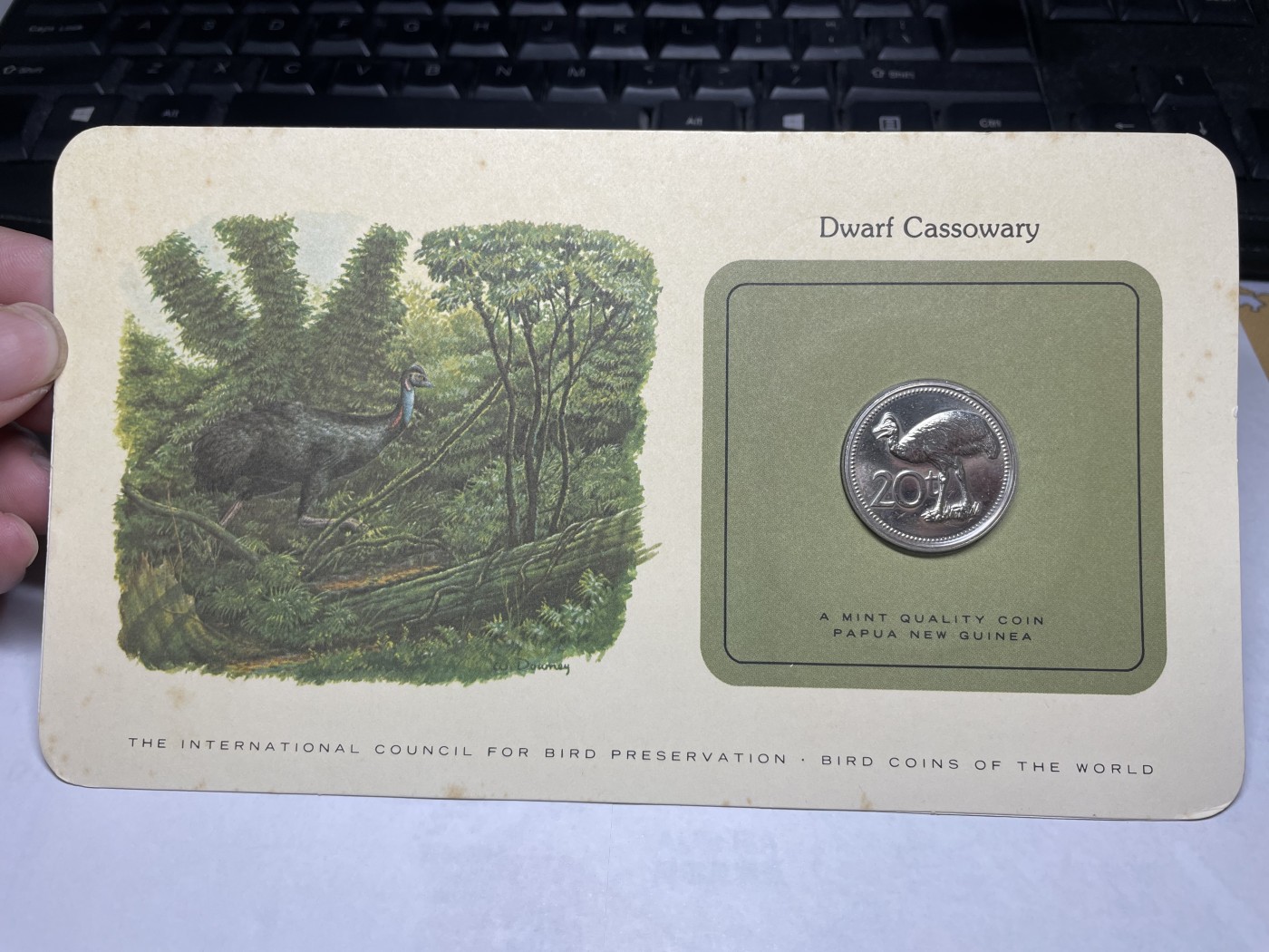 2024年集古藏今外币拍卖第三期-第1场—硬币上的鸟类专场（总第21拍） 1979年巴布亚新几内亚20分—火鸡