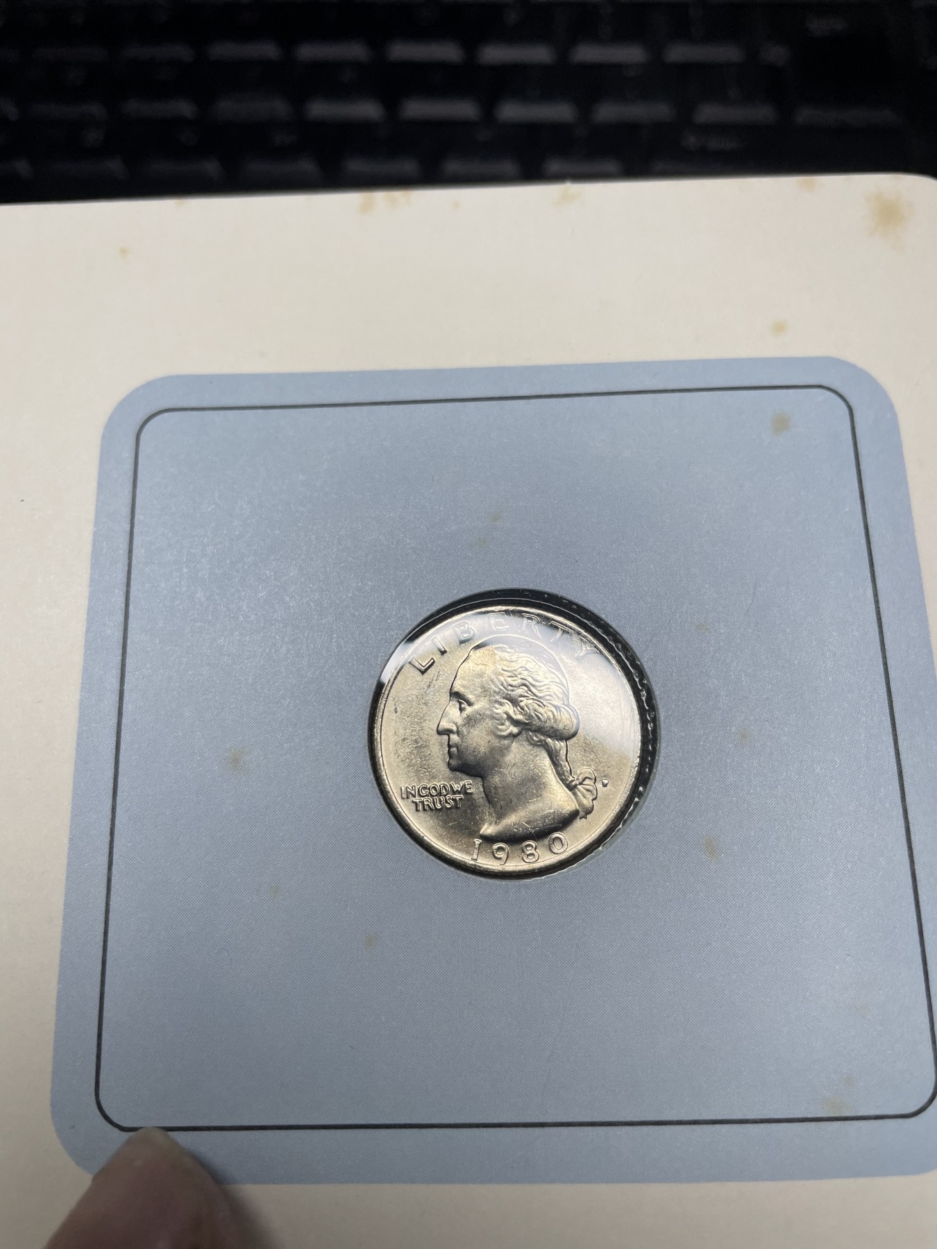 2024年集古藏今外币拍卖第三期-第1场—硬币上的鸟类专场（总第21拍） 1980年美国25美分—白头海雕