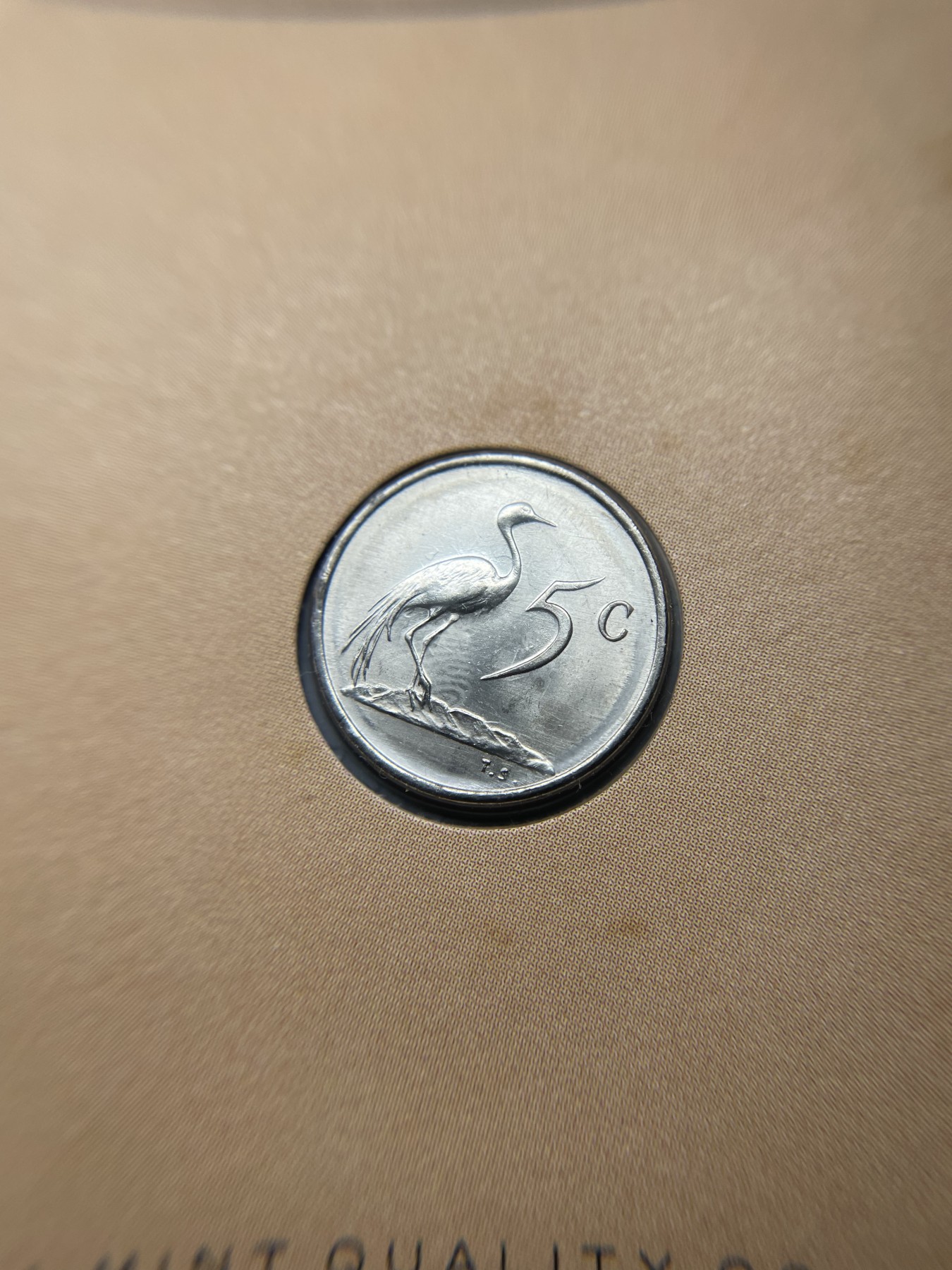 2024年集古藏今外币拍卖第三期-第1场—硬币上的鸟类专场（总第21拍） 1980年南非5分—蓝鹤