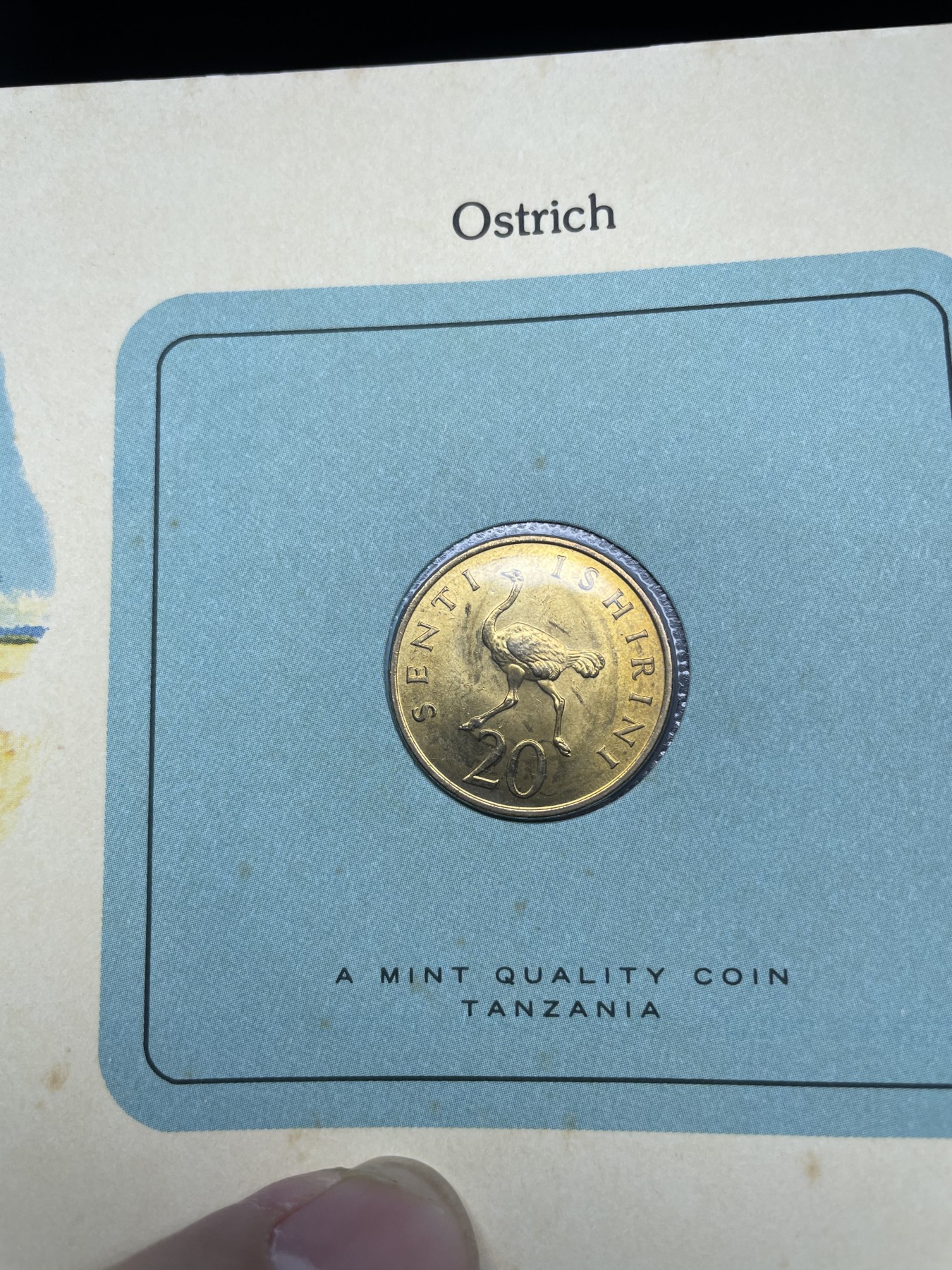 2024年集古藏今外币拍卖第三期-第1场—硬币上的鸟类专场（总第21拍） 1979年坦桑尼亚20分—鸵鸟