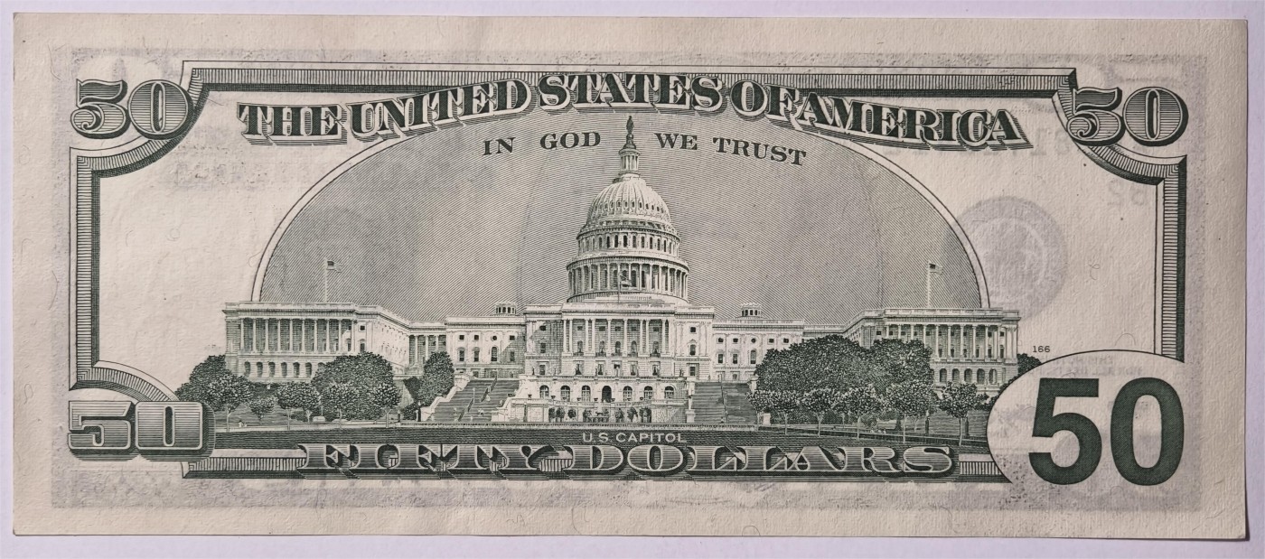 紫瑗钱币——第333期拍卖——纸币场 美国 1996年 B版 无序列 尤里西斯·辛普森·格兰特 大头版 50美元 UNC